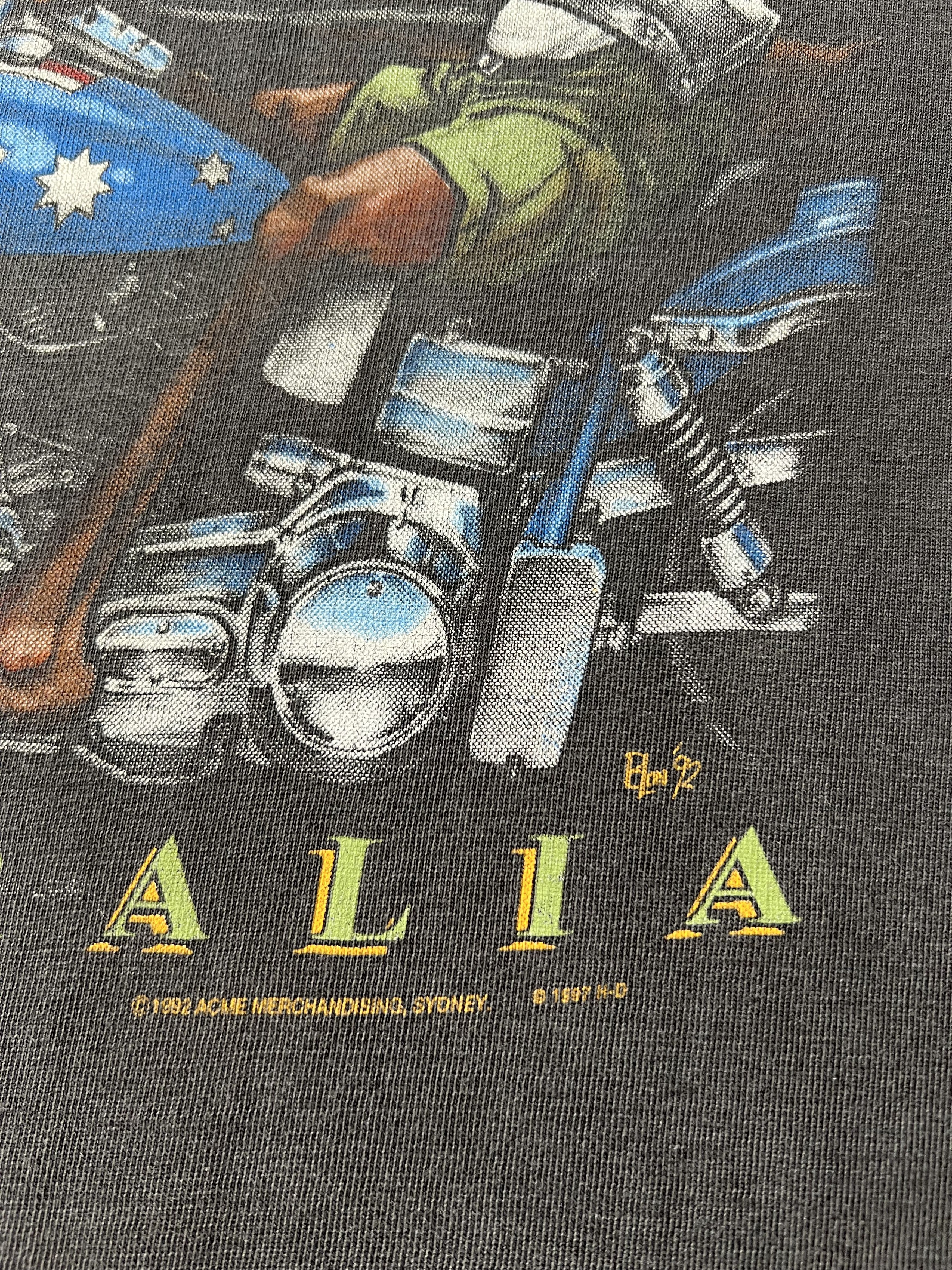 Harley Davidson Vintage 1997 Harley Davidson Australia Kangaroo T-shirt Size US M / EU 48-50 / 2 - 8 Thumbnail