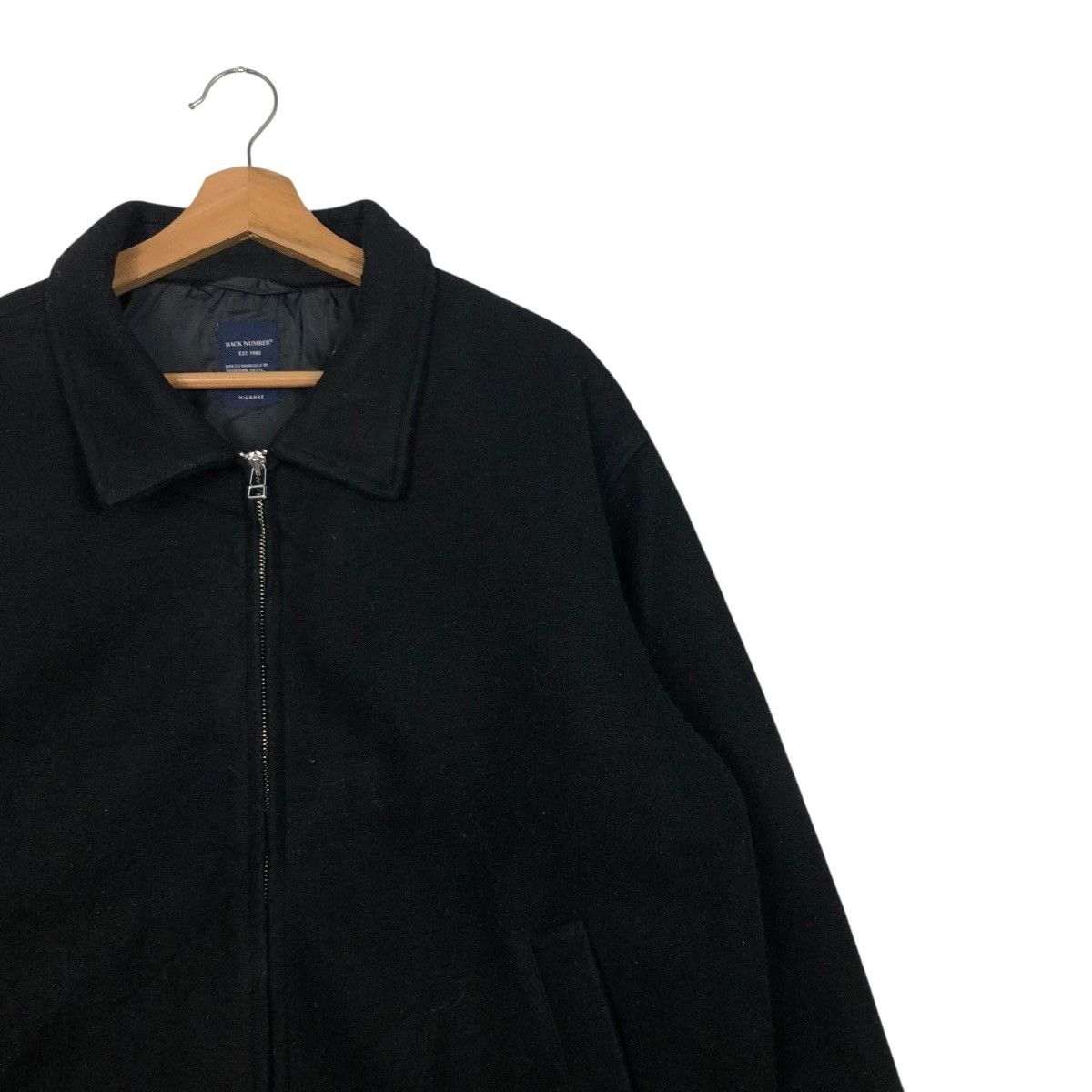 Japanese Brand 🔥VINTAGE WOOL BIKER JACKET BACK NUMBER ISSEY MIYAKE Size US XL / EU 56 / 4 - 8 Thumbnail