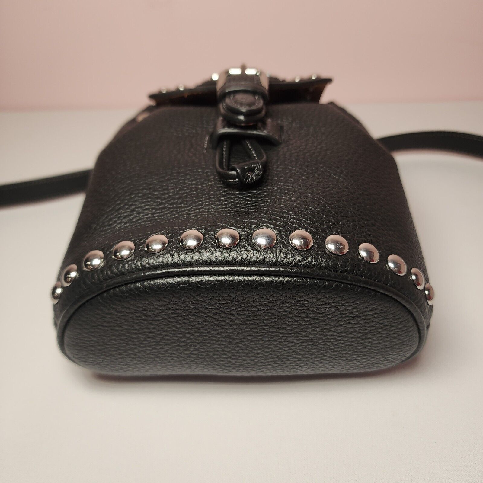 Coach NWT Coach CM041 Amelia Backpack Rivets Convertible Black Size ONE SIZE - 6 Thumbnail