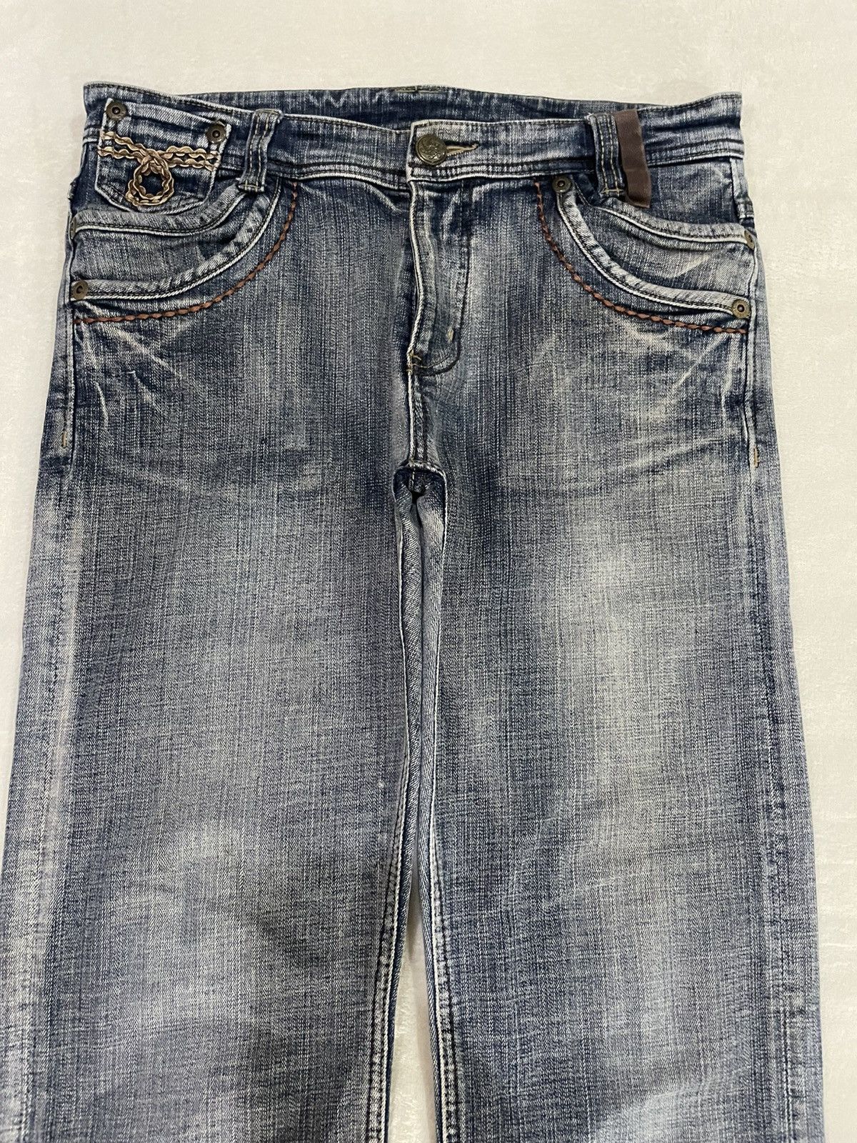 Japanese Brand Vintage Japanese Brand Faded Denim Jeans Size US 33 - 2 Thumbnail