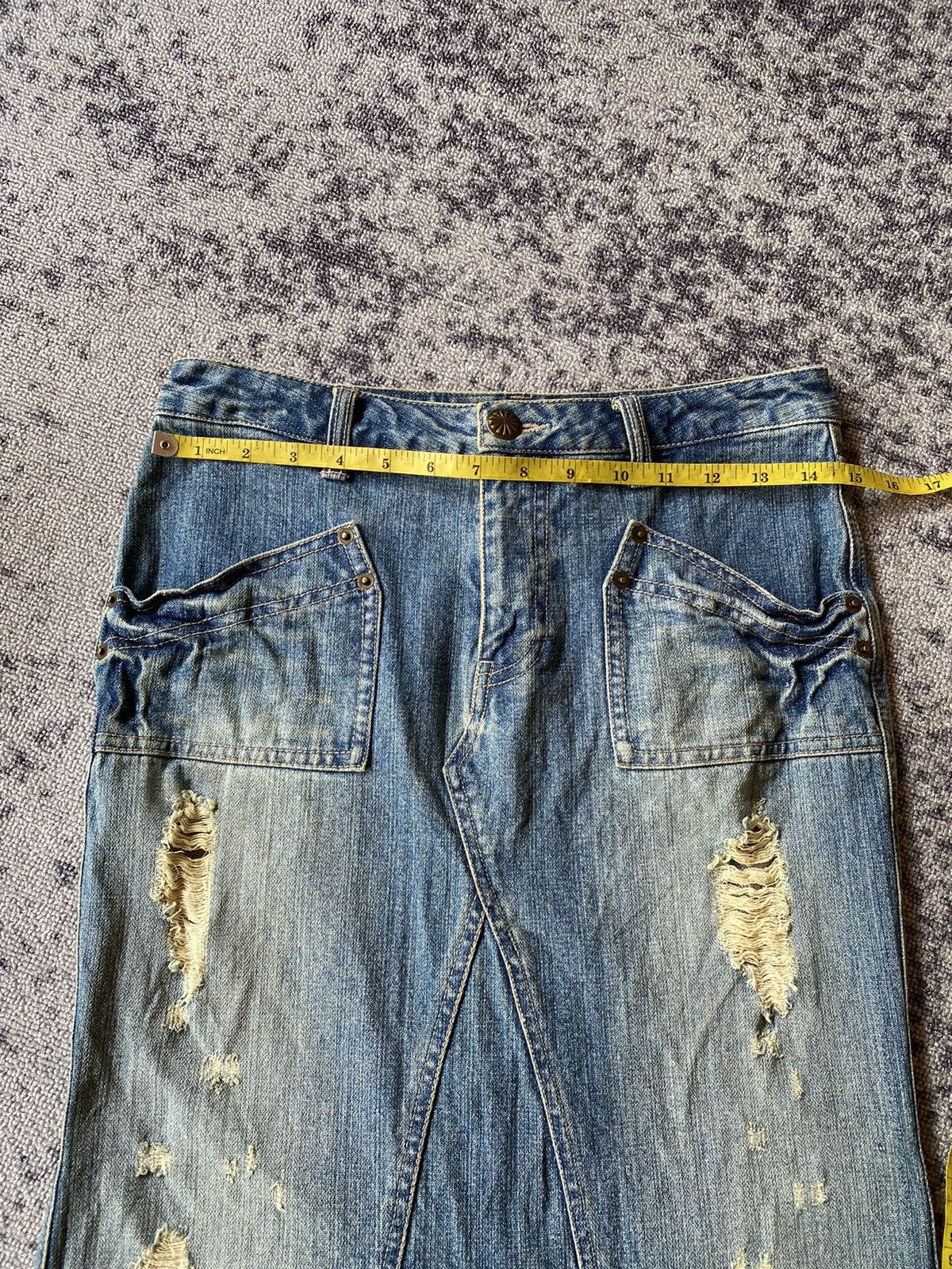 Hysteric Glamour Y2k unknow ifsixwasnine distressed skirt Size 29" - 10 Thumbnail
