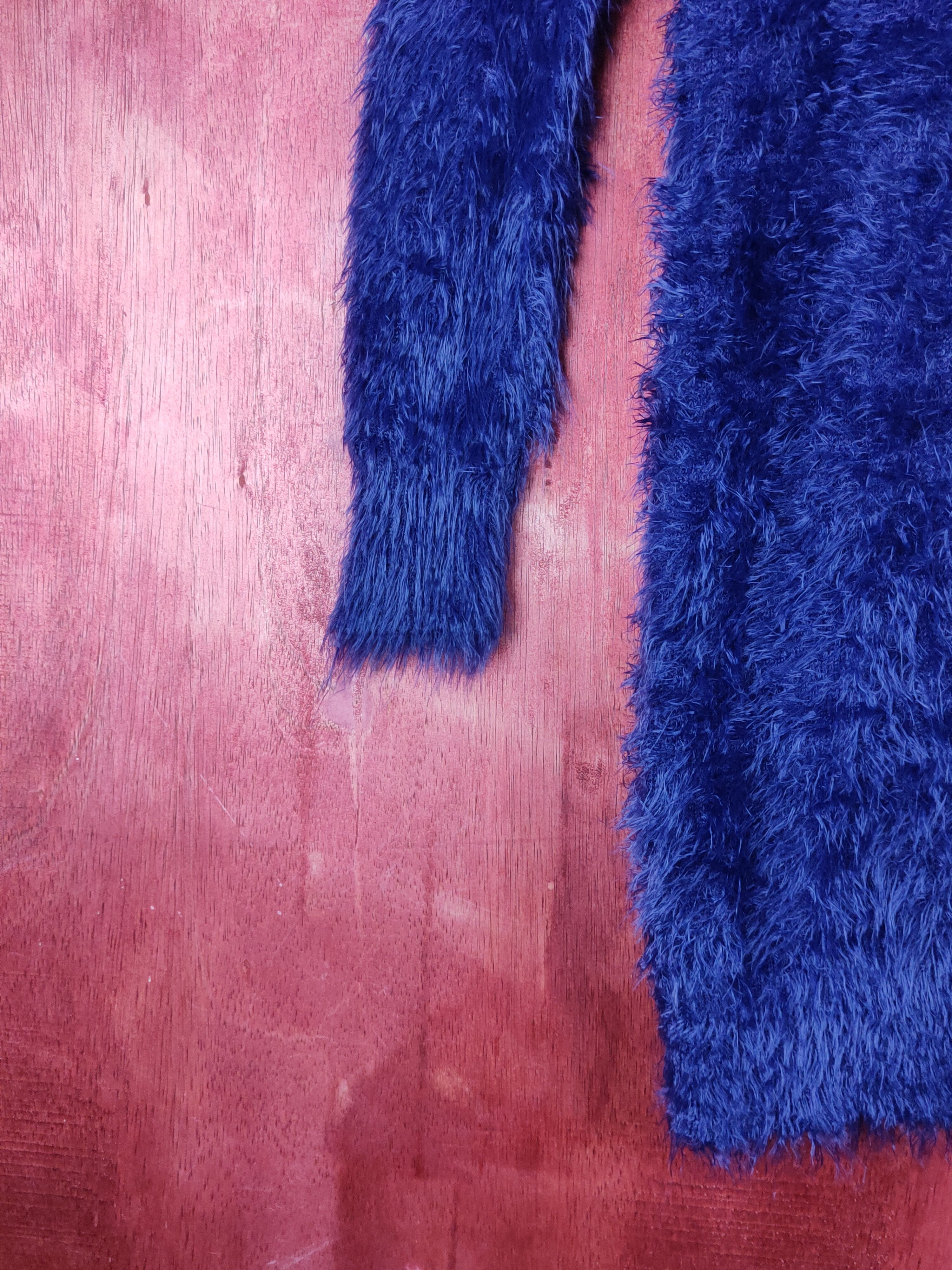 Homespun Knitwear × Japanese Brand Japanese Brand Purple Shag Shaggy Fur Mohair Knitwear #S1950 Size S / US 4 / IT 40 - 4 Thumbnail