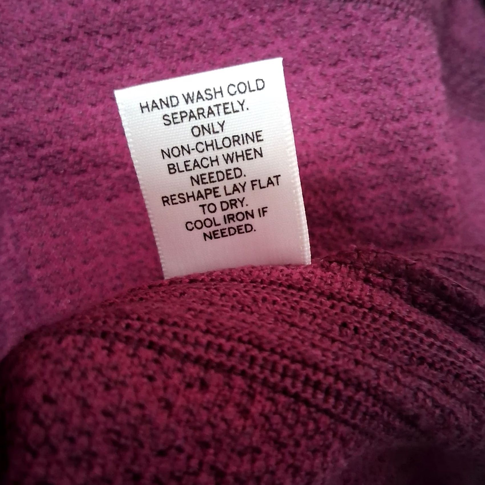 Vintage Dressbarn Sweater Dress XL Maroon Knit Diamond Pattern 3/4 Sleeve Pullover Ladies Womens Wool-Free Read Flawed Size XL / US 12-14 / IT 48-50 - 7 Thumbnail