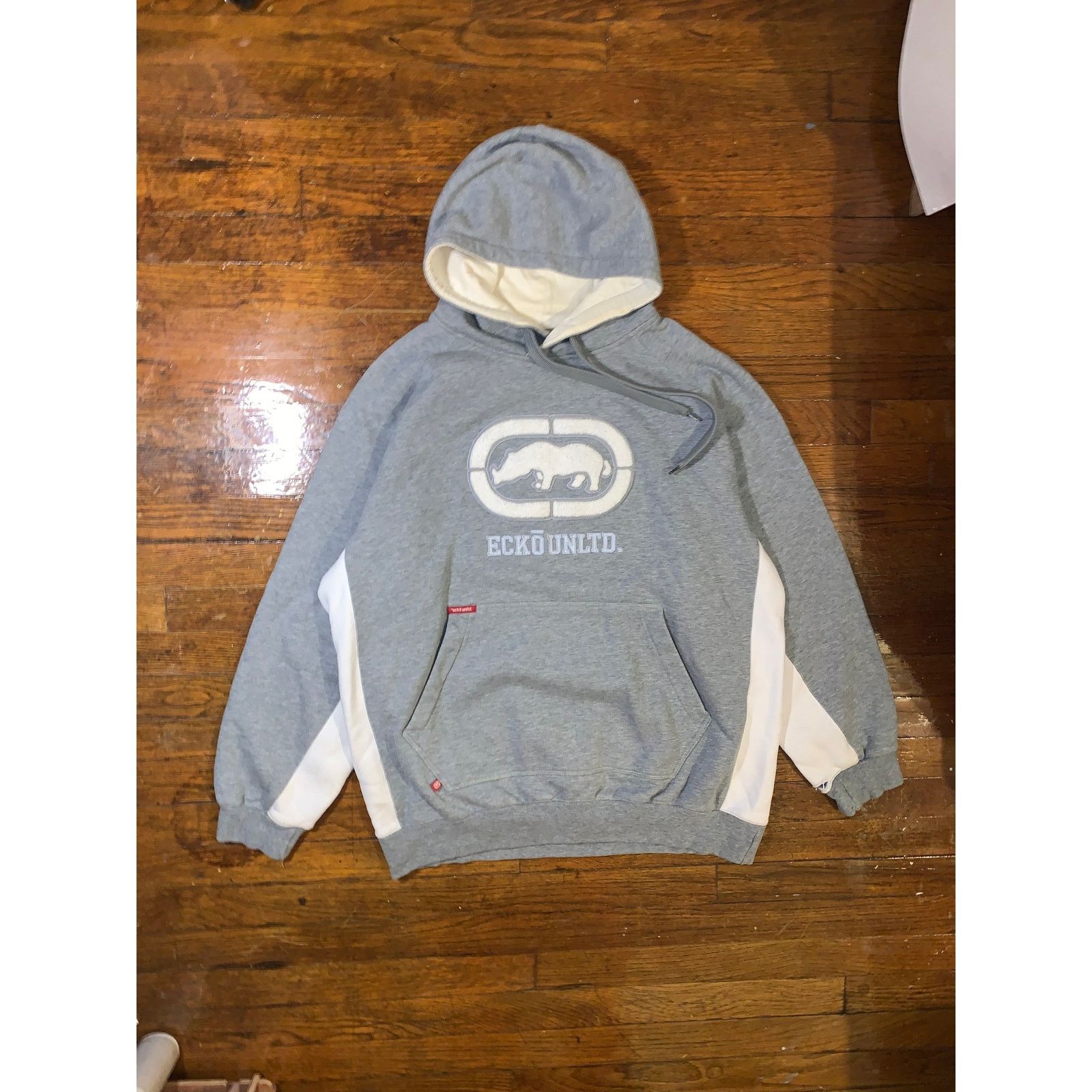 Ecko Unltd. Ecko Unltd Grey Hoodie XL Y2K Streetwear Size US XL / EU 56 / 4 - 1 Thumbnail