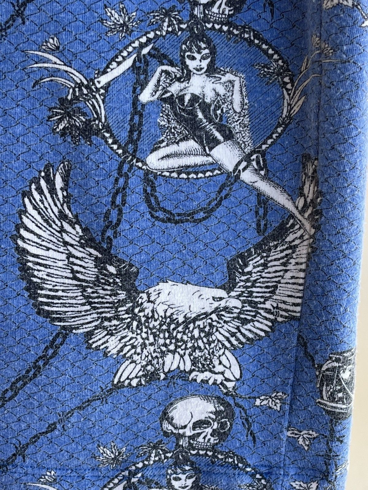 Jean Paul Gaultier JPG Junior Mister World Print Cotton Stretch Mini Dress 90s Size L / US 10 / IT 46 - 12 Thumbnail