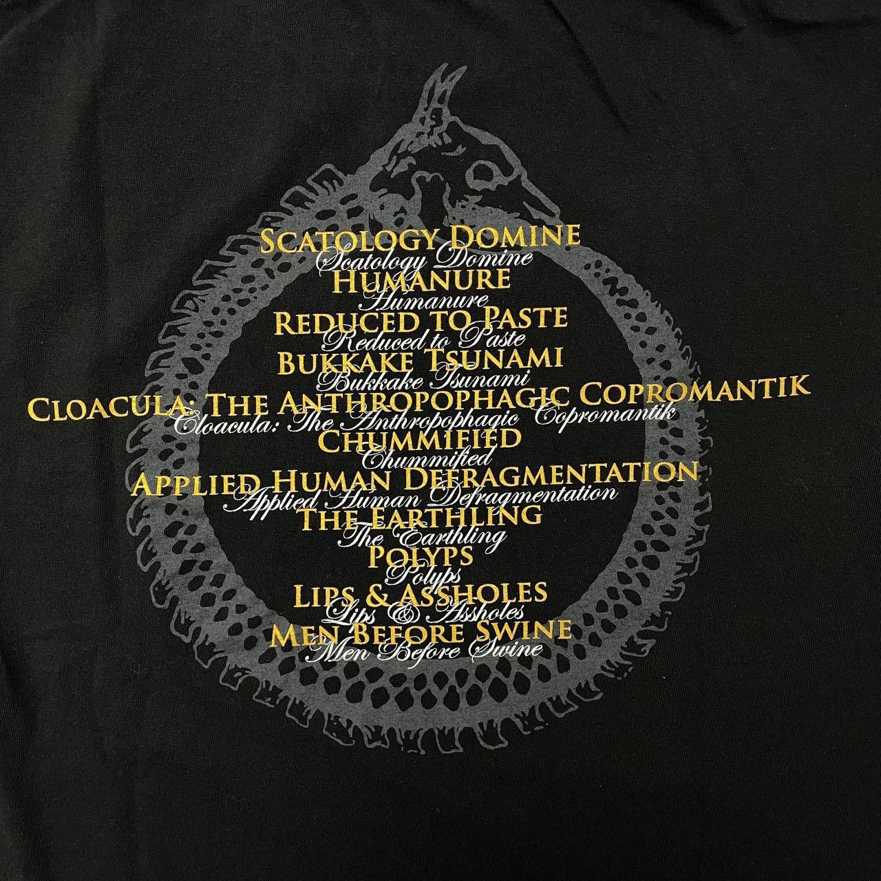 Band Tees Cattle Decapitation Humanure Deathgrind Band T Shirt Black M Size US M / EU 48-50 / 2 - 11 Thumbnail
