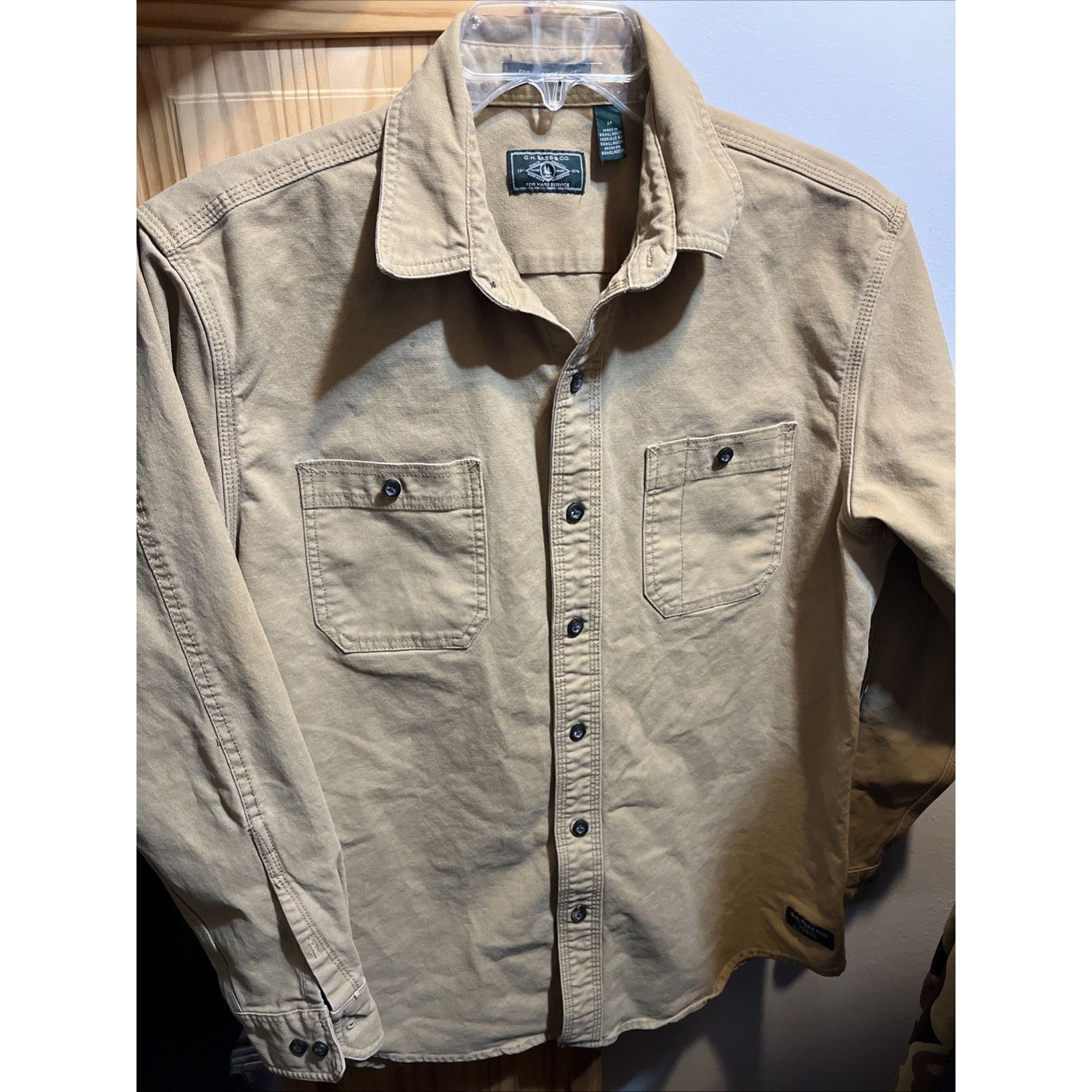 G.H. Bass & Co. G. H. Bass & Co. LS Cotton Button Up Men’s Canvas Shirt M Size US M / EU 48-50 / 2 - 11 Thumbnail