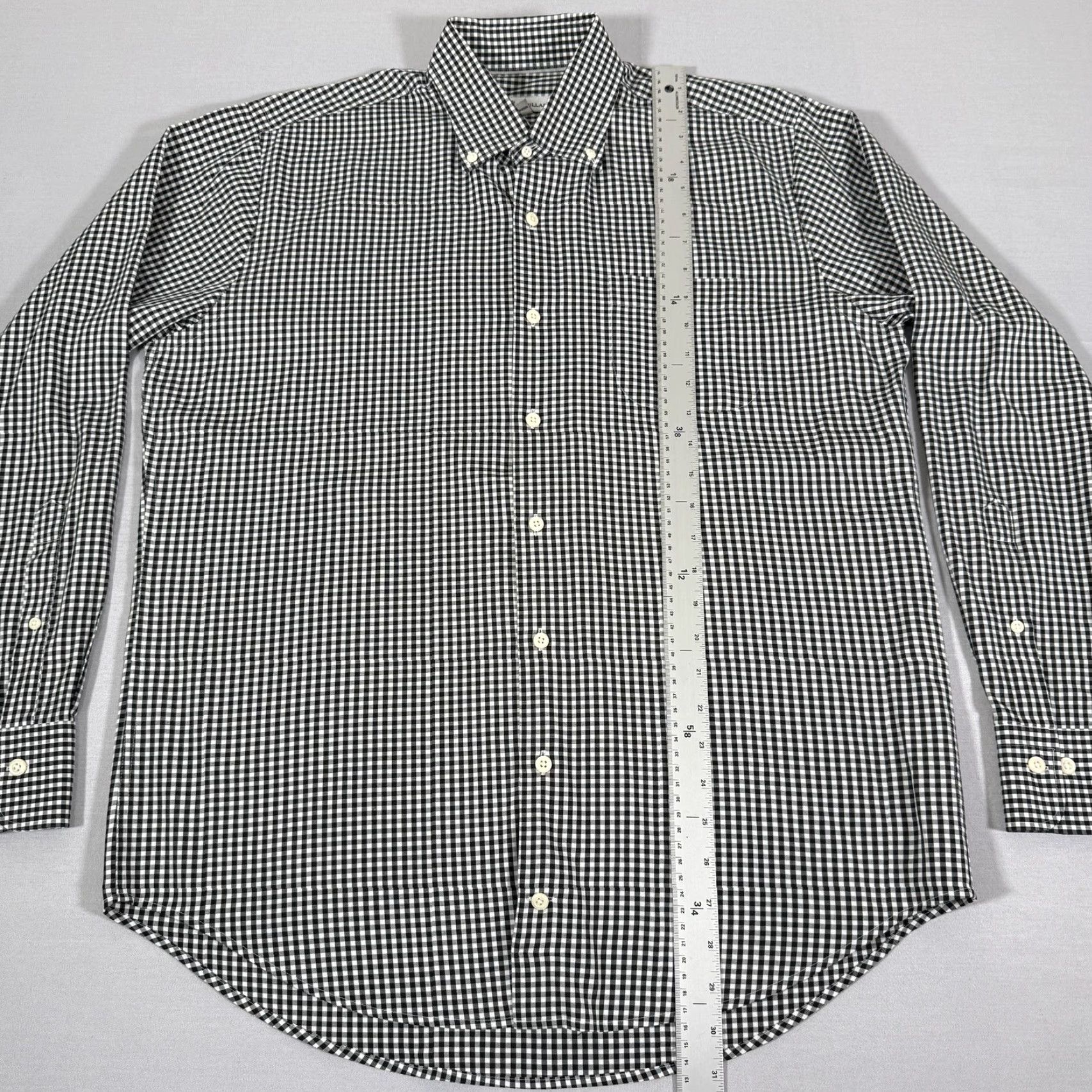 Peter Millar VINTAGE Peter Millar Shirt Men Medium Black Gingham Check Casual Stretch Button-Up Size US M / EU 48-50 / 2 - 4 Thumbnail