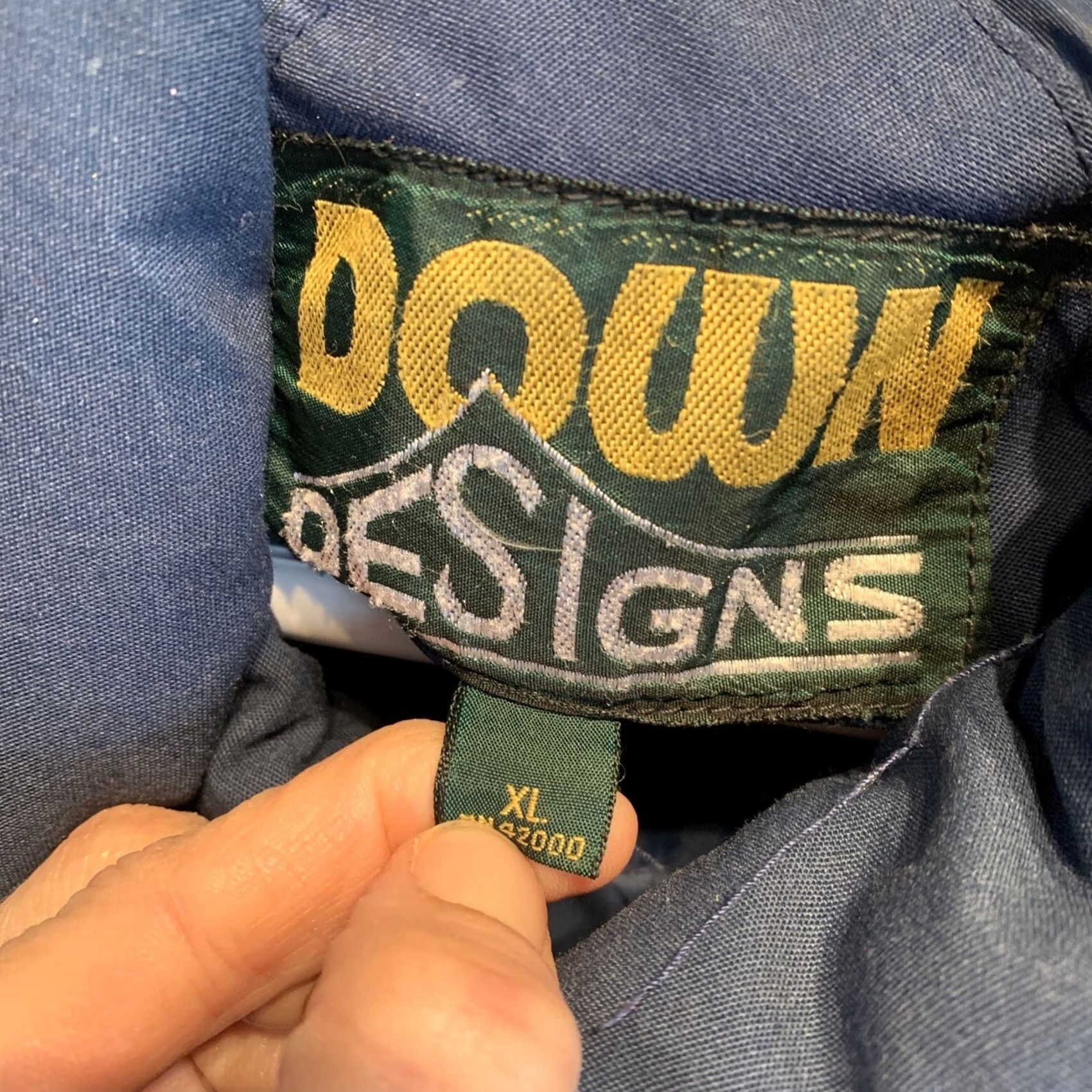 4SDESIGNS VINTAGE Down Designs Coat Mens XL Blue Ski Snowboard Puffer Jacket Winter 80s 70s Bisons? Size US XL / EU 56 / 4 - 3 Thumbnail