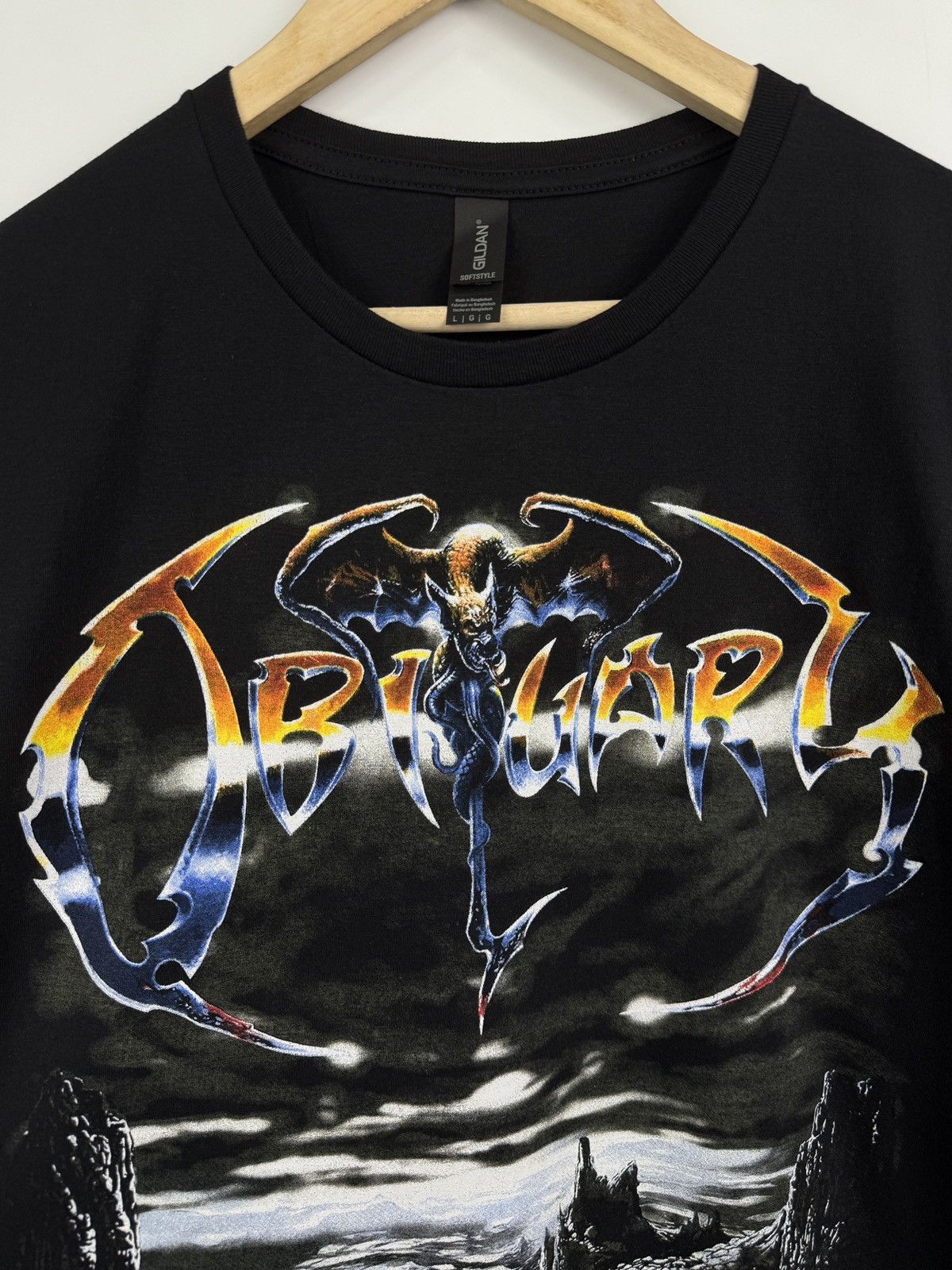 Band Tees 🇺🇸 Vintage Y2K Obituary Cause of Death Old School T-Shirt Size US L / EU 52-54 / 3 - 7 Thumbnail
