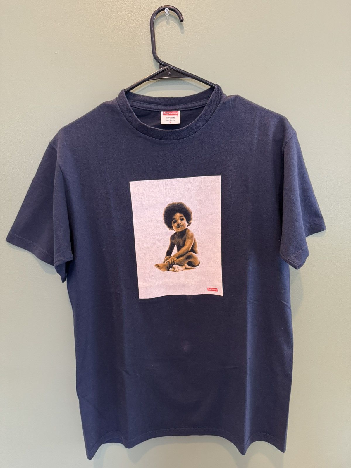 Supreme Supreme Biggie Smalls Photo Tee Navy FW2011 Size US M / EU 48-50 / 2 - 1 Thumbnail