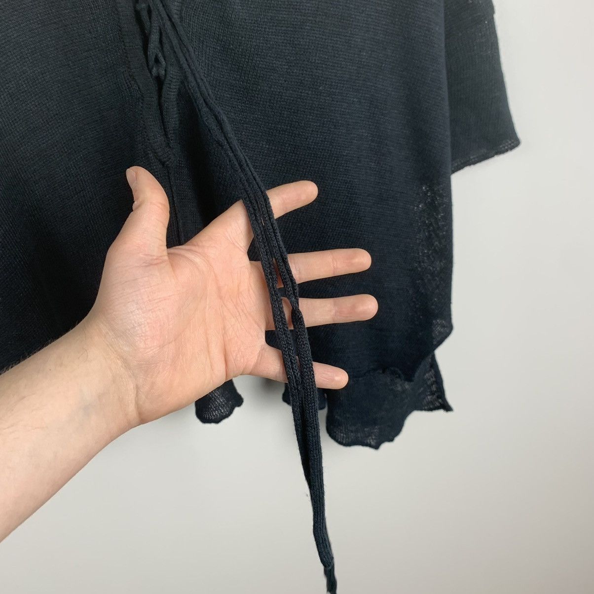 Other Barbara Speer Knit Linen Cardigan Black Short Sleeve Size XS / US 0-2 / IT 36-38 - 5 Thumbnail