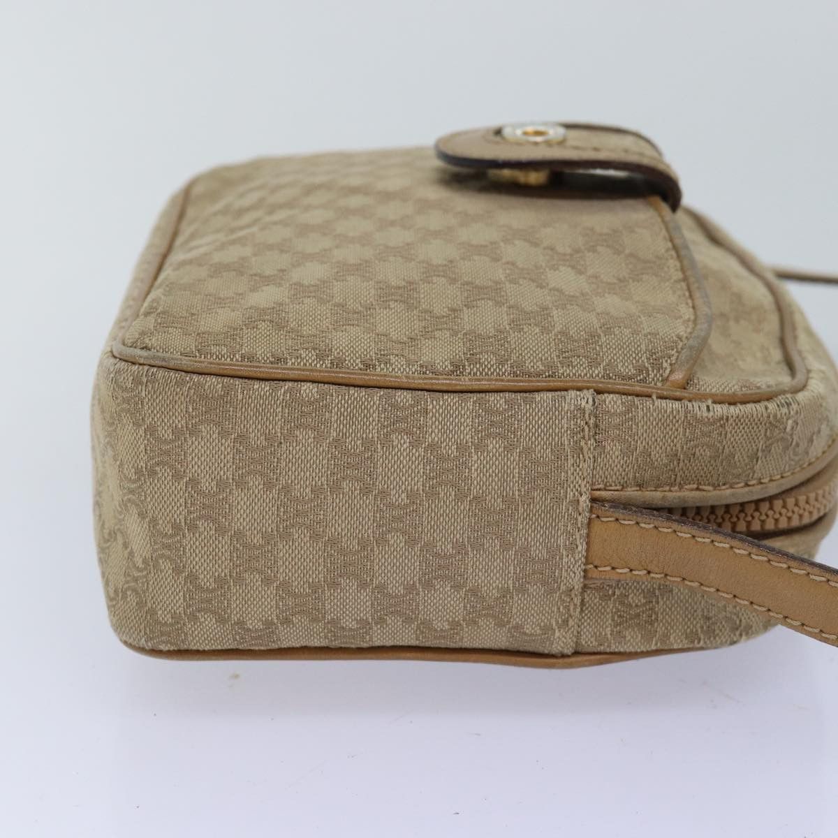 Celine CELINE Macadam Canvas Shoulder Bag Beige Size ONE SIZE - 4 Thumbnail