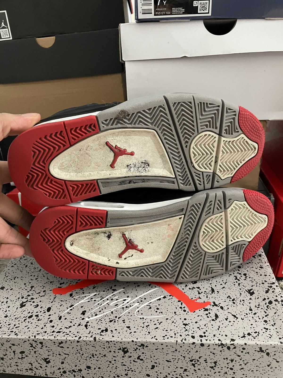 Jordan Brand Jordan 4 Bred Reimagined Size US 5 / EU 37 - 7 Thumbnail