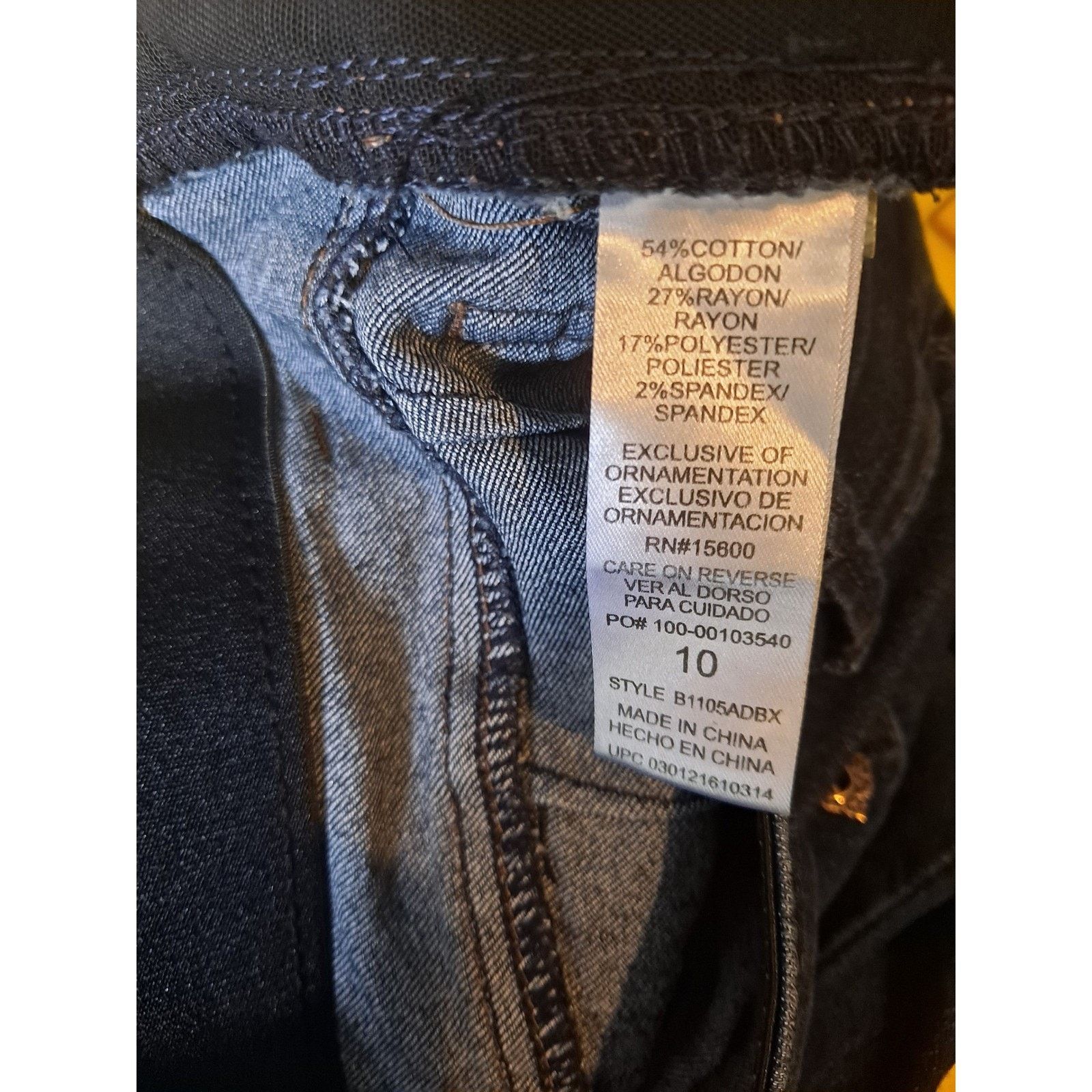 Other Democracy Ab'solution Jeans Dark Wash Denim Stretch Size 10 Size 32" / US 10 / IT 46 - 4 Thumbnail