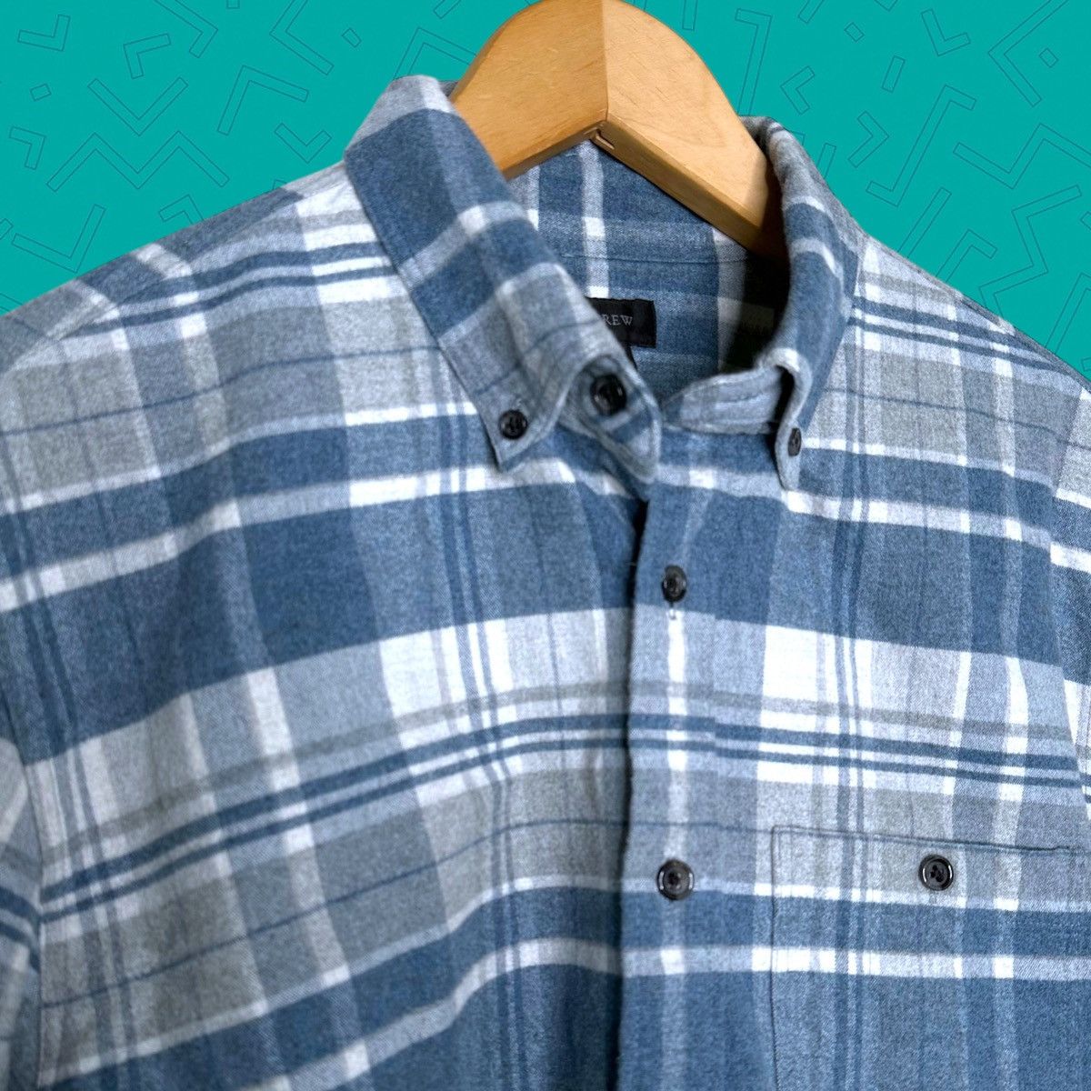 J.Crew J Crew Plaid Flannel Button Down Shirt Size US M / EU 48-50 / 2 - 2 Thumbnail