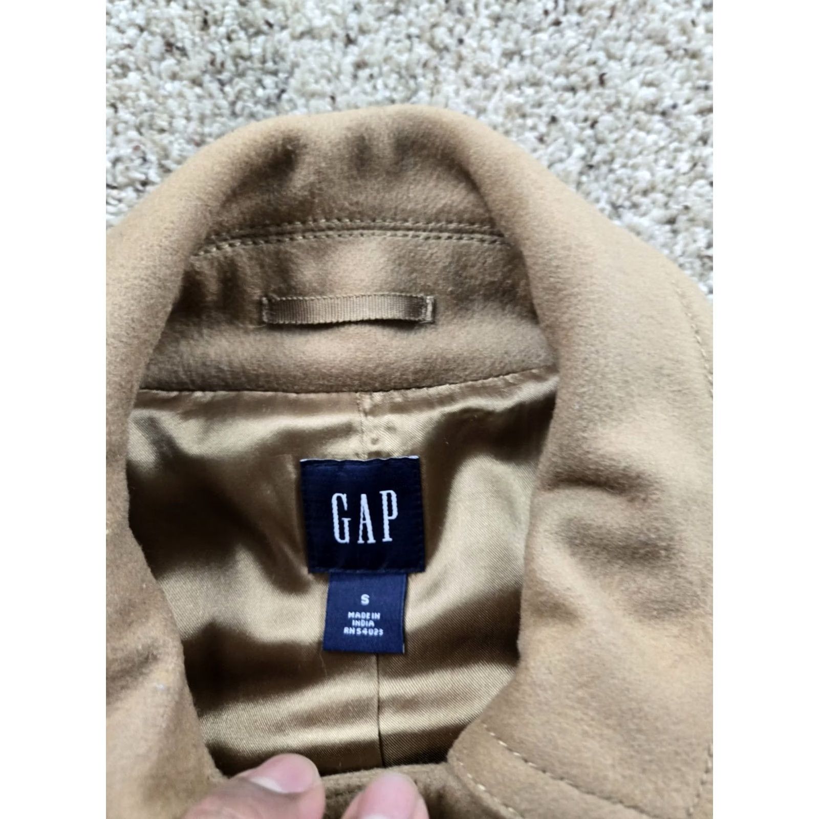Gap Gap Coat Jacket Small Womens Brown Wool Blend Pockets Full Toggle Vintage No Size S / US 4 / IT 40 - 6 Thumbnail