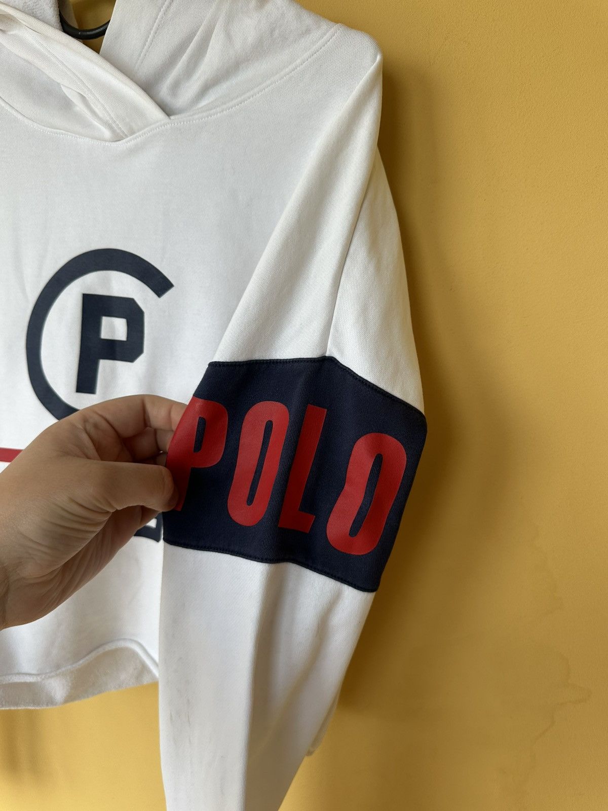 Polo Ralph Lauren Polo Ralph Lauren Crop Hoodie Offshore Sailing Team RL-93 Size S / US 4 / IT 40 - 4 Thumbnail