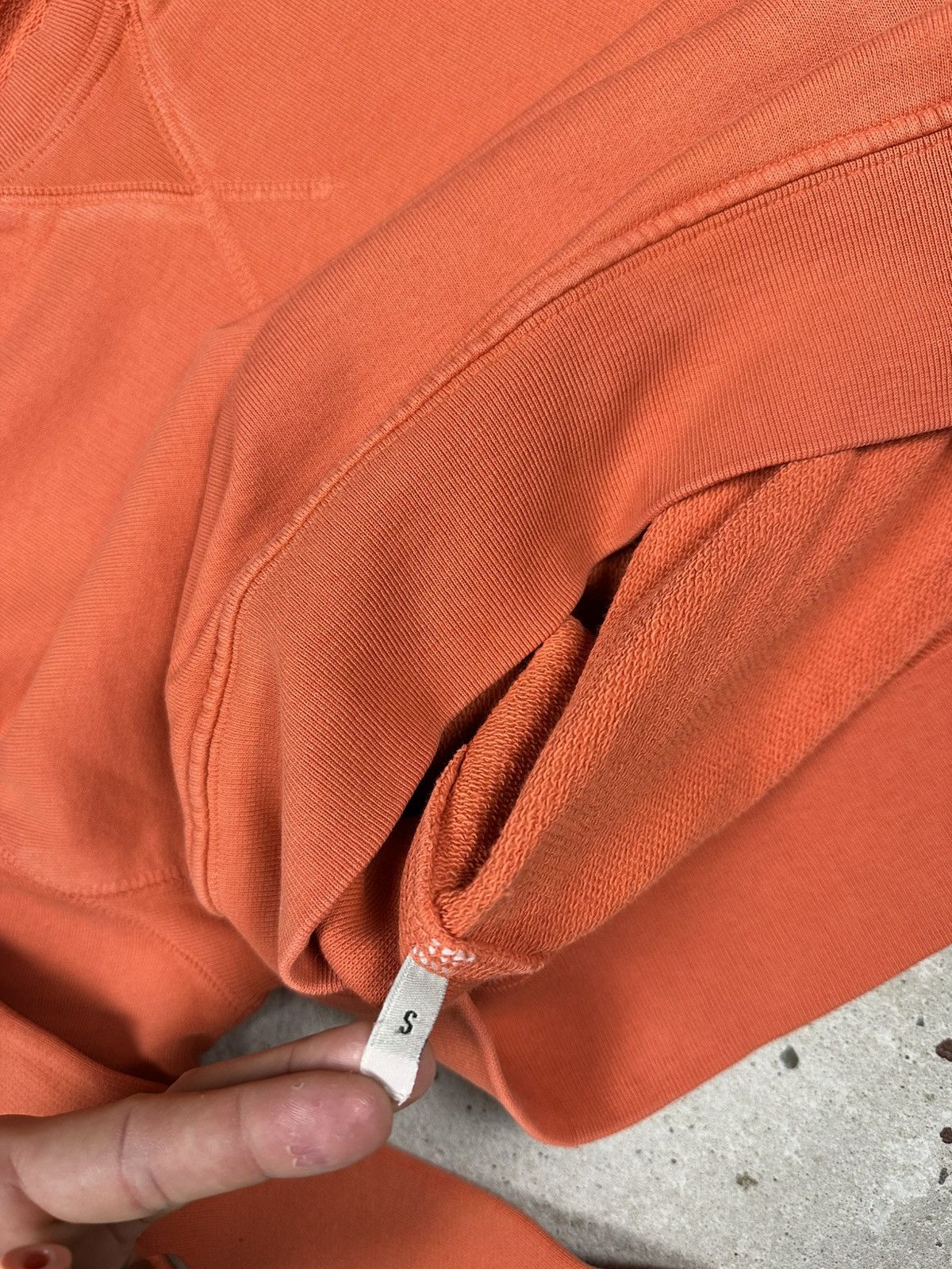 Japanese Brand × Vintage Vintage 90s PlayLife Orange Blank Crewneck Sweatshirt Size US S / EU 44-46 / 1 - 7 Thumbnail