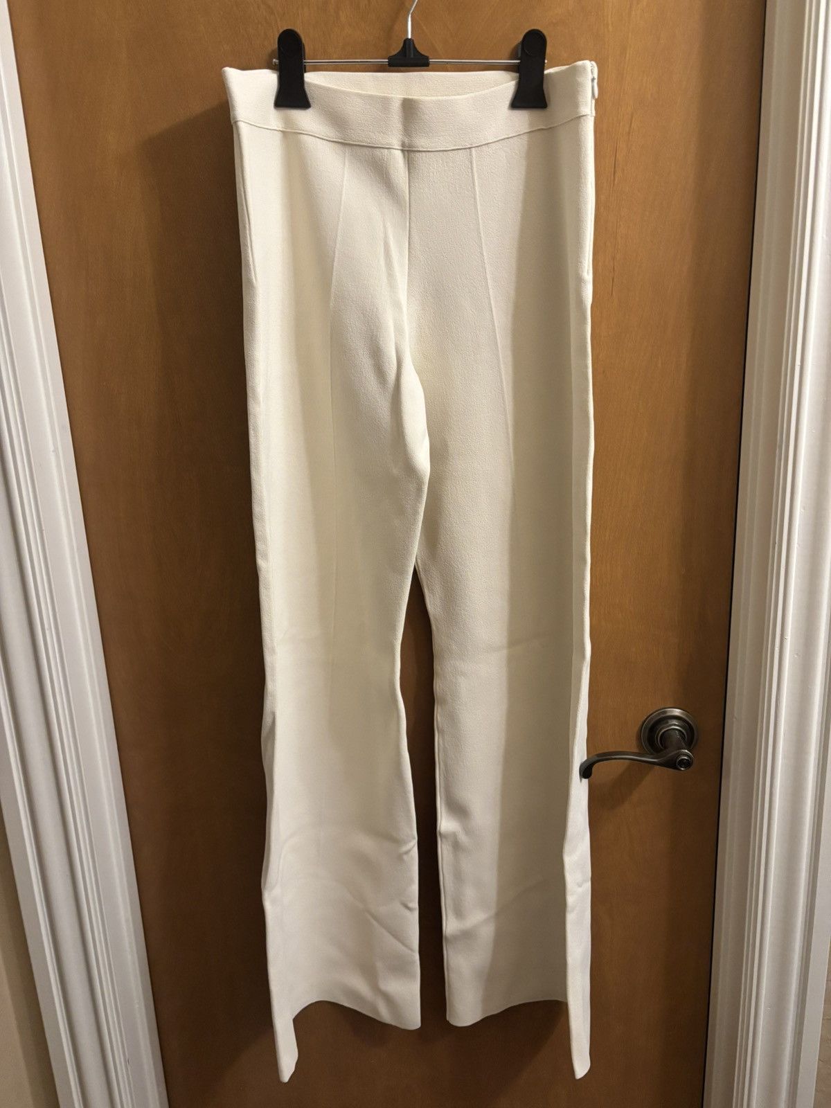Jil Sander Jil Sander Compact Knit Wide-Leg Pants Size 30" / US 8 / IT 44 - 4 Thumbnail