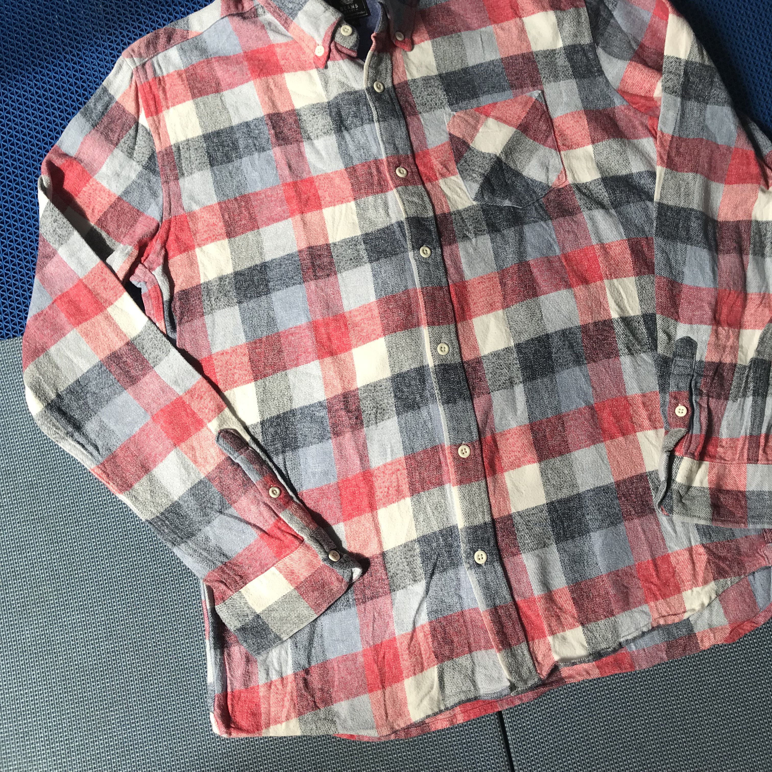 Japanese Brand Beams Heart Flannel Long Sleeves Shirt Size M Tartan Size US L / EU 52-54 / 3 - 4 Thumbnail