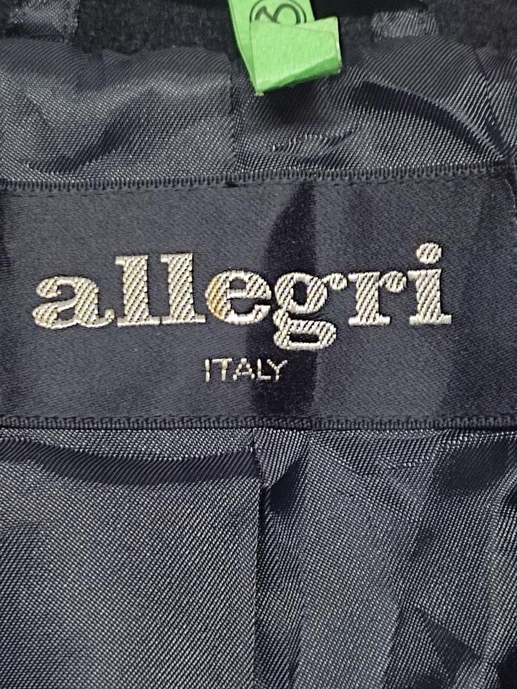 Allegri × Designer ALLEGRI OVER COAT BLACK COLOUR Size L / US 10 / IT 46 - 5 Thumbnail