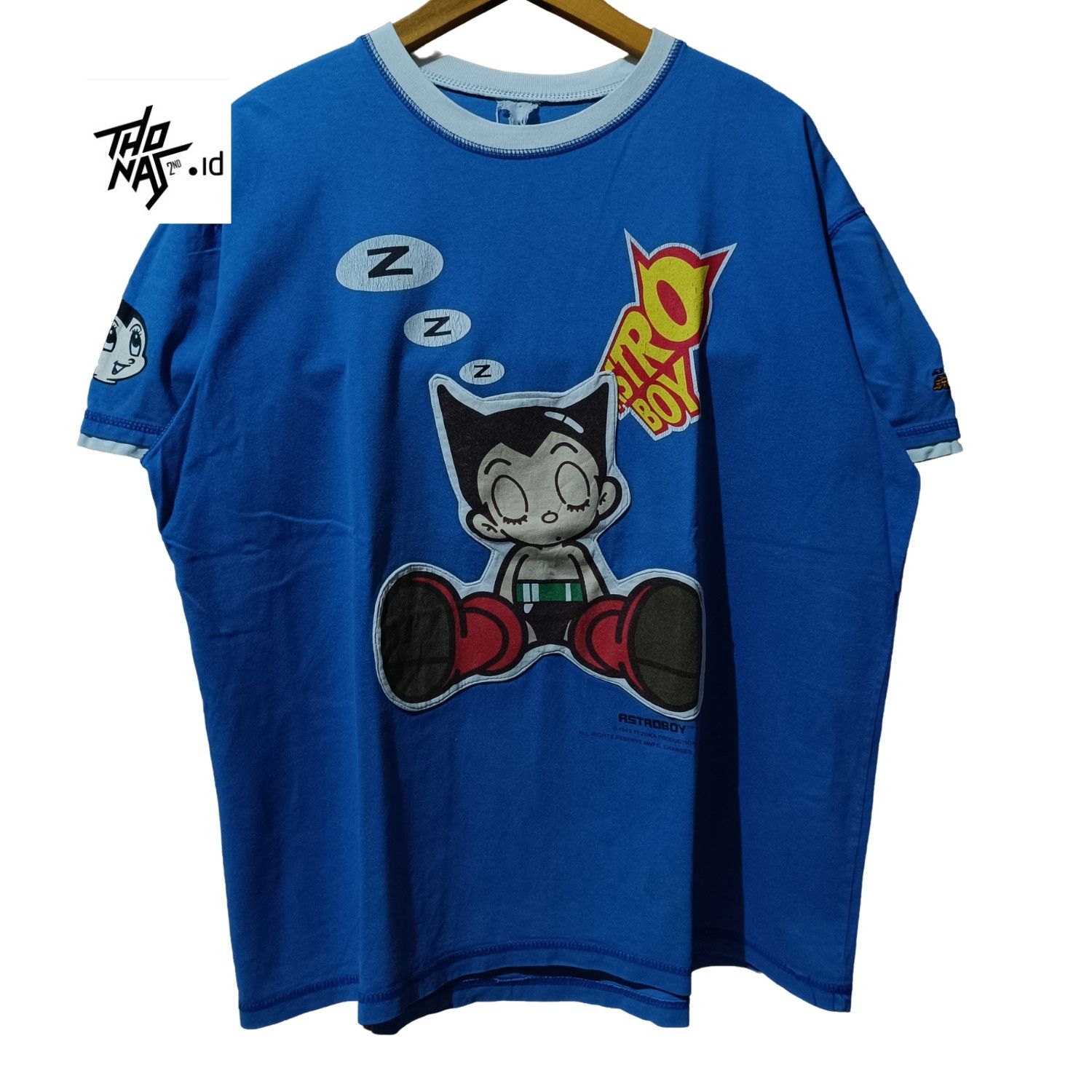 Anime 🔥Rare Find🔥 Vintage 90s Astro Boy Sleeping Ringer Tee Size US XL / EU 56 / 4 - 2 Thumbnail