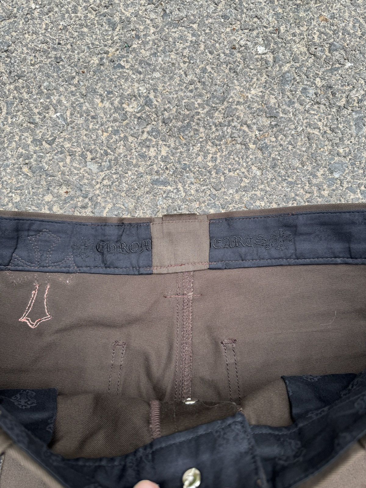 Chrome Hearts Chrome Hearts Double Knee Orange Cross Carpenter Pants Size US 34 / EU 50 - 5 Thumbnail