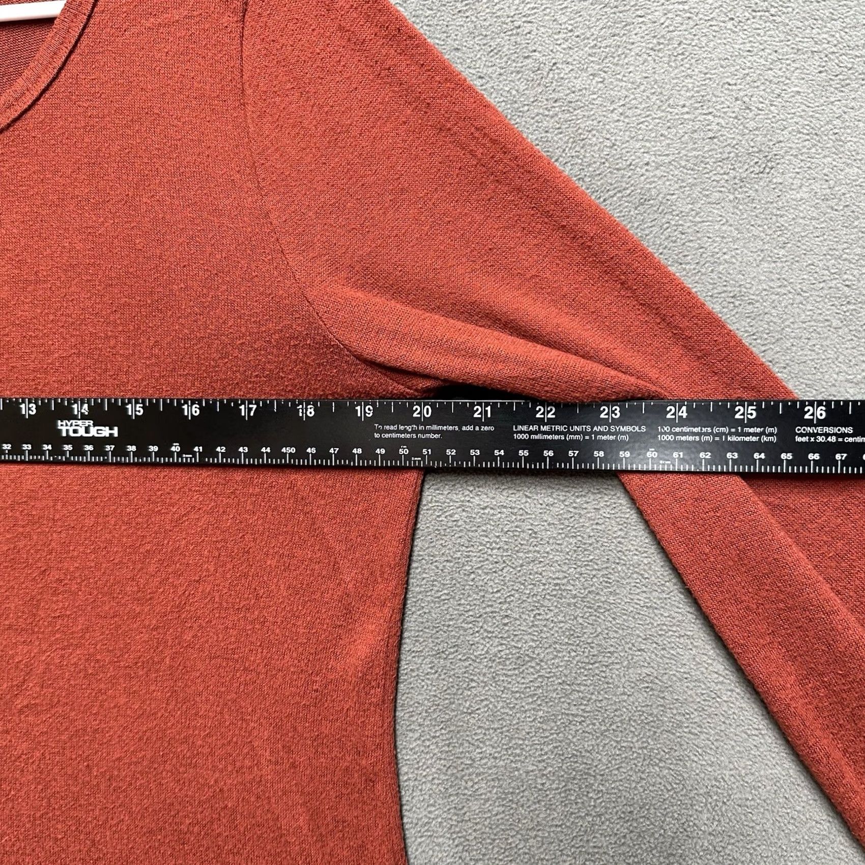 Old Navy Old Navy Top Womens M Orange Tunic Burnt Long Sleeve Lightweight Knit Rayon Size M / US 6-8 / IT 42-44 - 5 Thumbnail