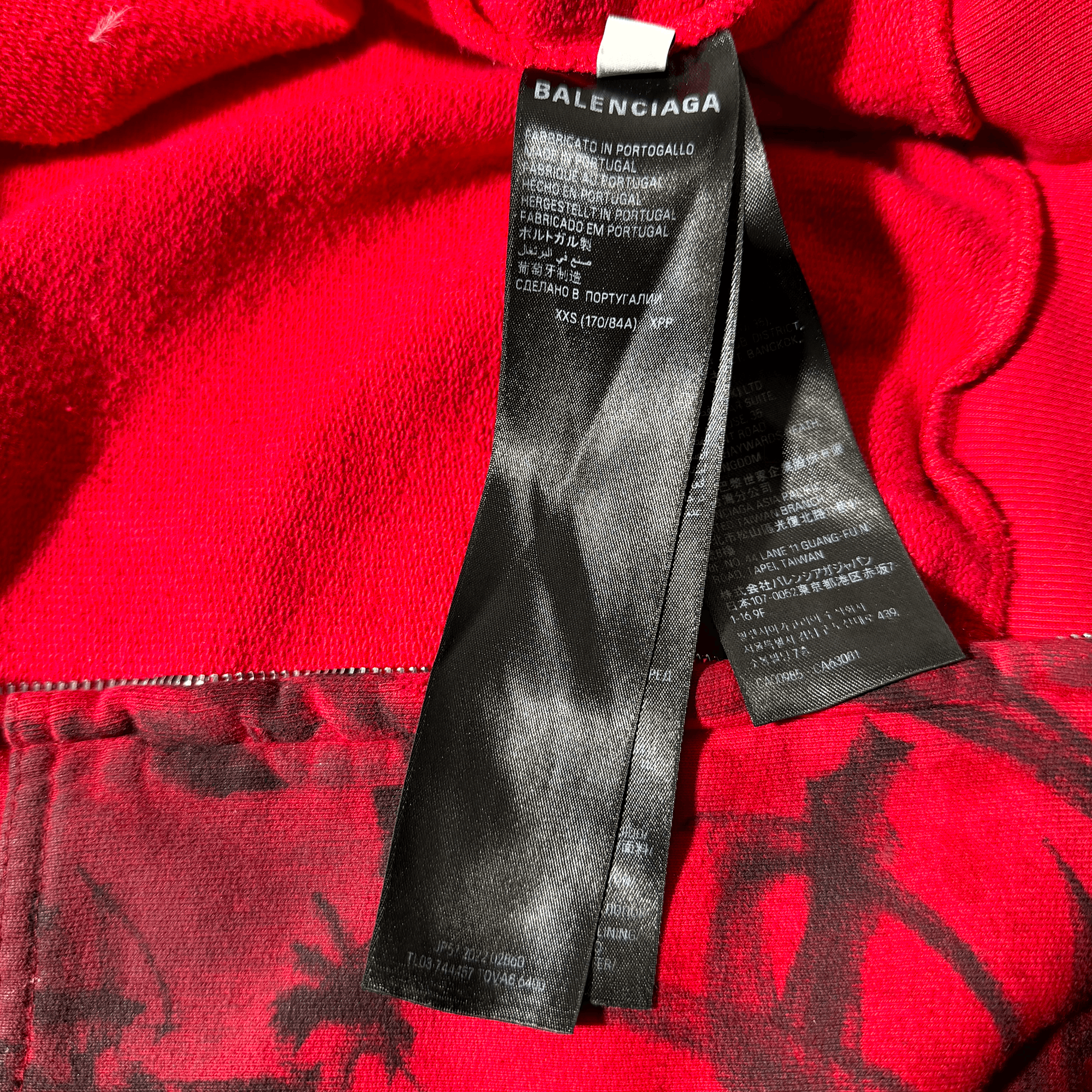 Balenciaga SS23 Balenciaga Red Skater Zip Up Hoodie Size US XXS / EU 40 - 7 Thumbnail
