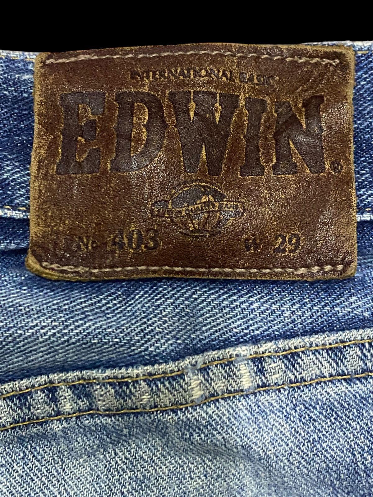 Junya Watanabe Vintage Edwin Patched Faded Wash Distressed Jeans Size US 30 / EU 46 - 15 Thumbnail