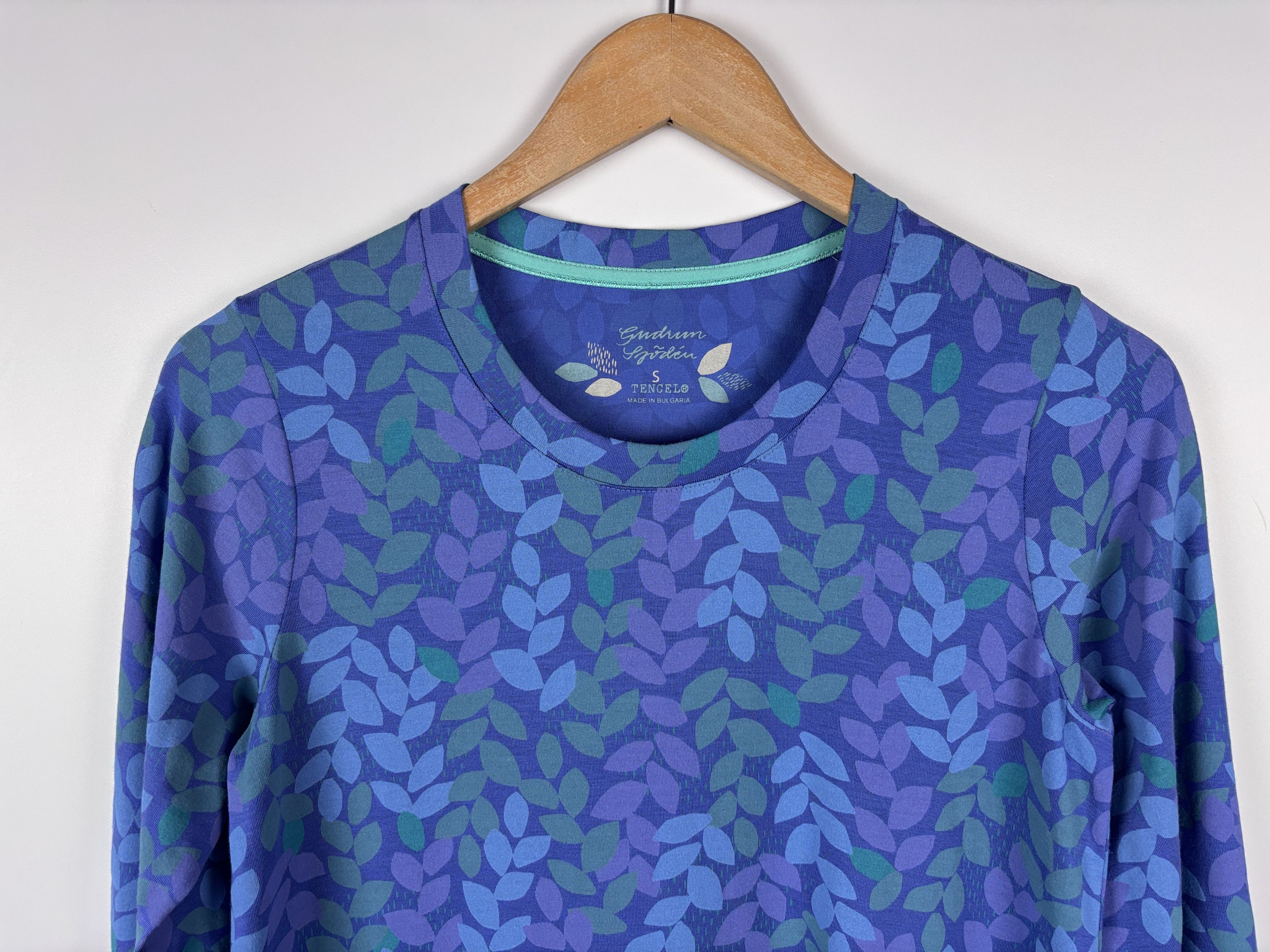Gudrun Sjoden Gudrun Sjoden Floral Dress Tunic Stretch Tencel Blue Size S Size S / US 4 / IT 40 - 2 Thumbnail