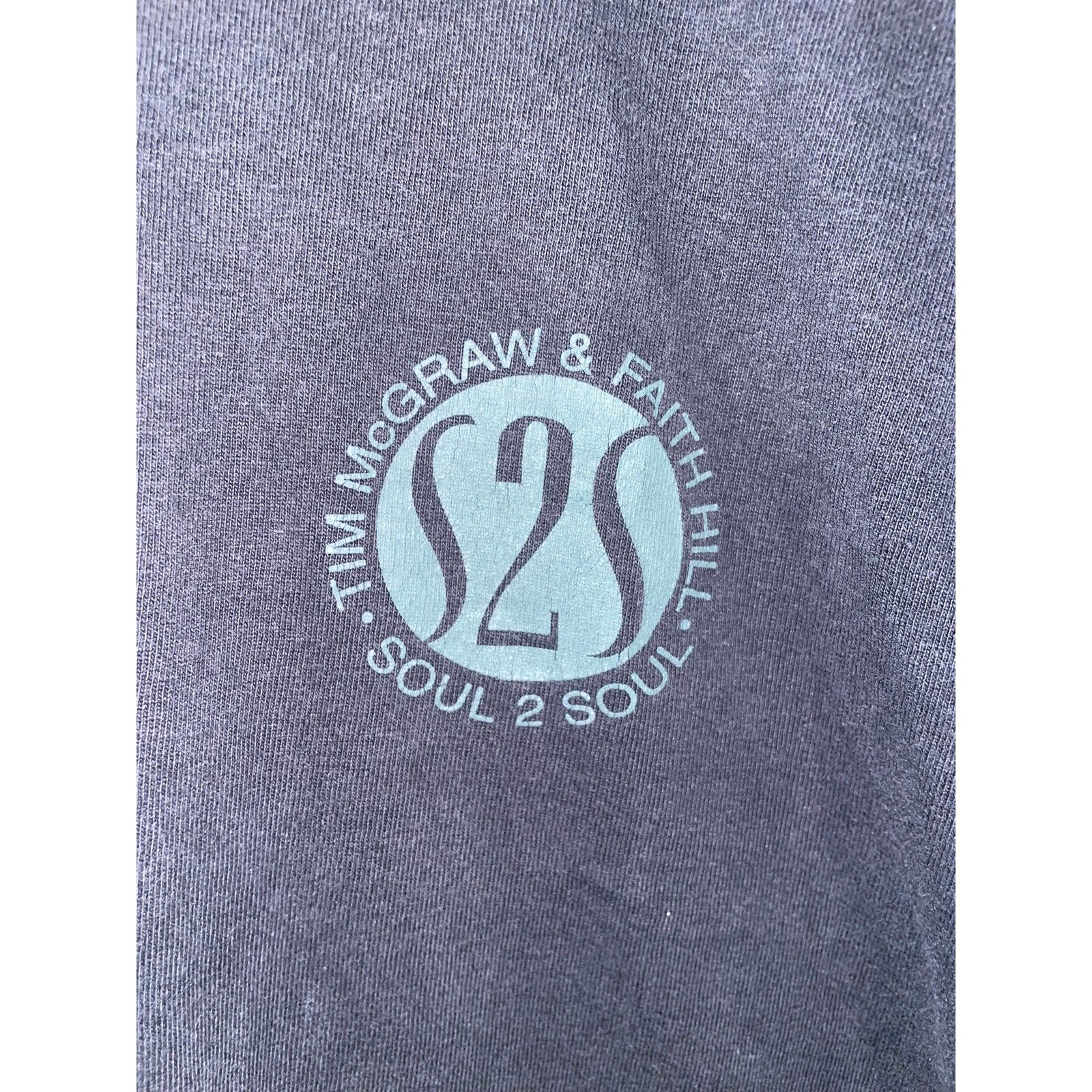 Jerzees Tim McGraw Shirt & Faith Hill Soul 2 Soul Band Concert XL Size US XL / EU 56 / 4 - 3 Thumbnail
