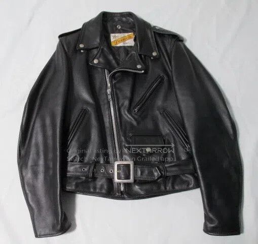 Schott Schott 618 Cable-stayed leather, heavy cowhide Size US S / EU 44-46 / 1 - 1 Thumbnail