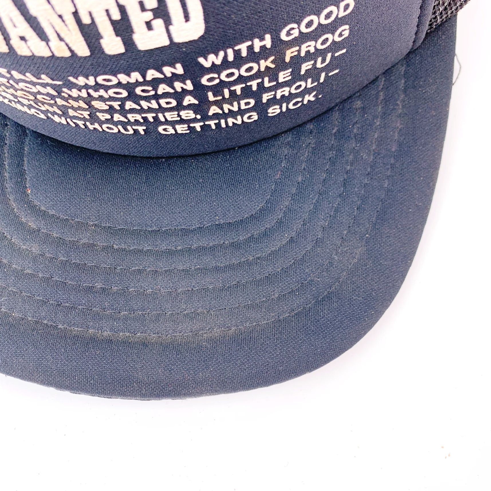 Vintage VINTAGE BROKEN Wanted Tall Woman Good Reputation Black Snapback Trucker Hat Cap Sportcap Adjustable 1980s Black Mens/Womens? Size ONE SIZE - 3 Thumbnail
