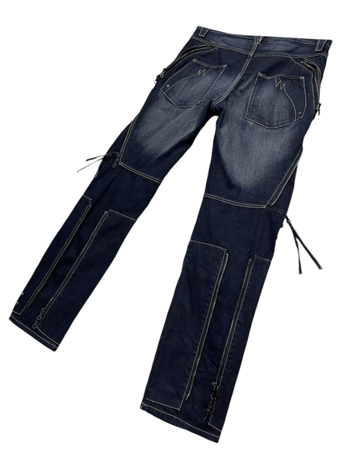 PPFM 🔥FYE🔥PPFM Punk Bondage Multi-zipper Double Flap Bush Pants Size US 31 - 12 Thumbnail