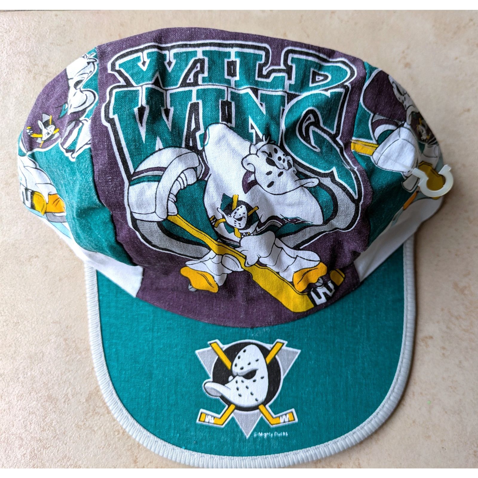 NHL × Sports Specialties Anaheim Mighty Ducks 90s WILDWING Painter cap yth hockey vtg Size ONE SIZE - 1 Thumbnail