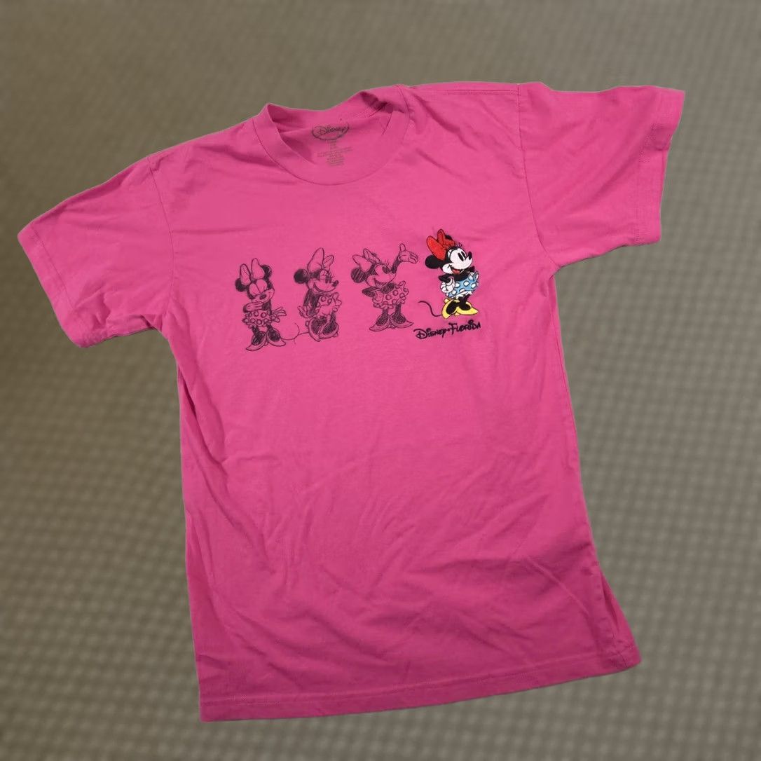 Disney VINTAGE Disney Minnie Mouse Shirt Womens Medium Florida Cartoon Tee Embroidered Graphic Size M / US 6-8 / IT 42-44 - 1 Thumbnail