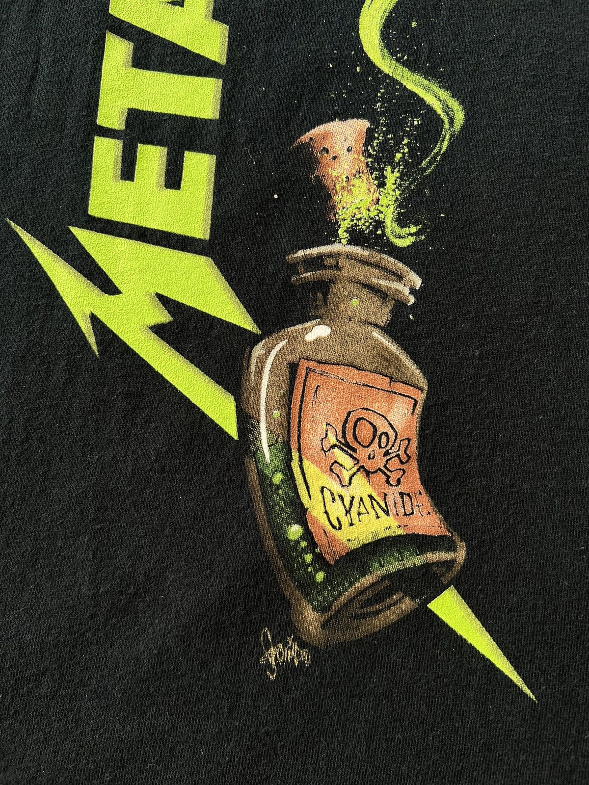 Band Tees Vintage 2000s Metallica Rock Band Black T-shirt Size US M / EU 48-50 / 2 - 5 Thumbnail