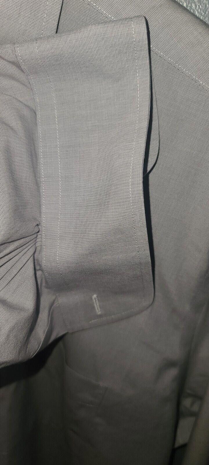Brooks Brothers Brooks Brothers 346 Dress Shirt Men's 17 4/5 Gray Slim Fit Size 38R - 5 Thumbnail