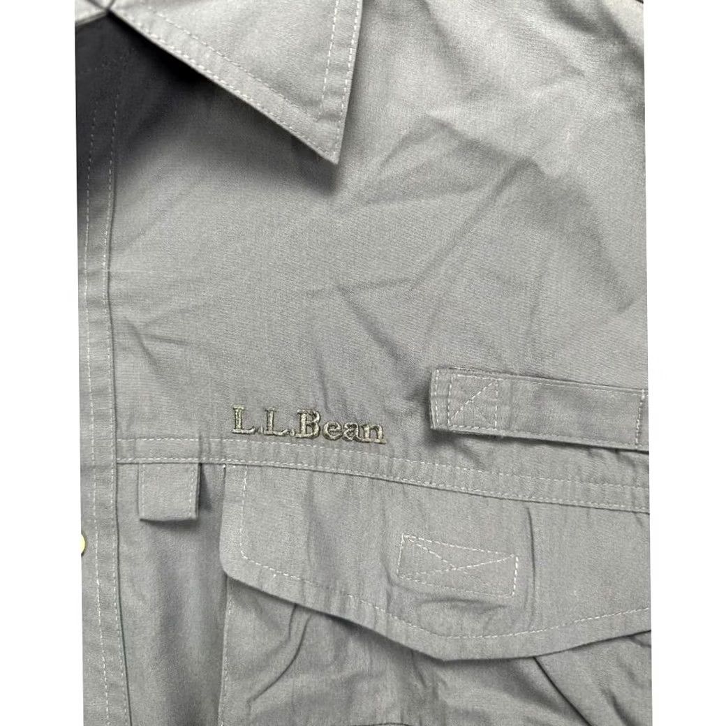 Vintage L.L. Bean Button Up Shirt Mens Medium Regular Blue Nylon Vented Insect Repellent Size US M / EU 48-50 / 2 - 4 Thumbnail