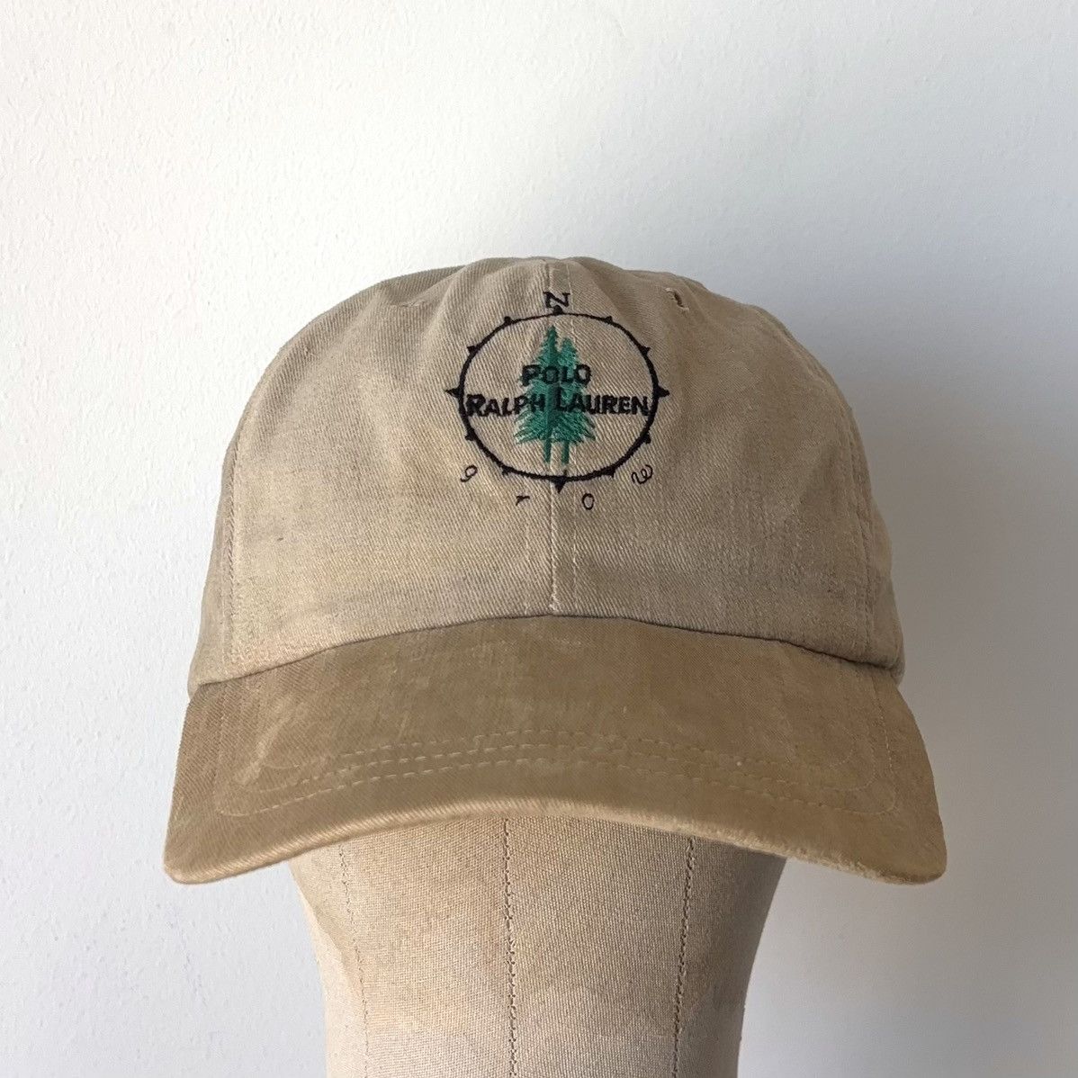 Polo Ralph Lauren Vintage Sportsman Tree Fitted Hat Size M MiUSA Long Bill Size ONE SIZE - 1 Thumbnail