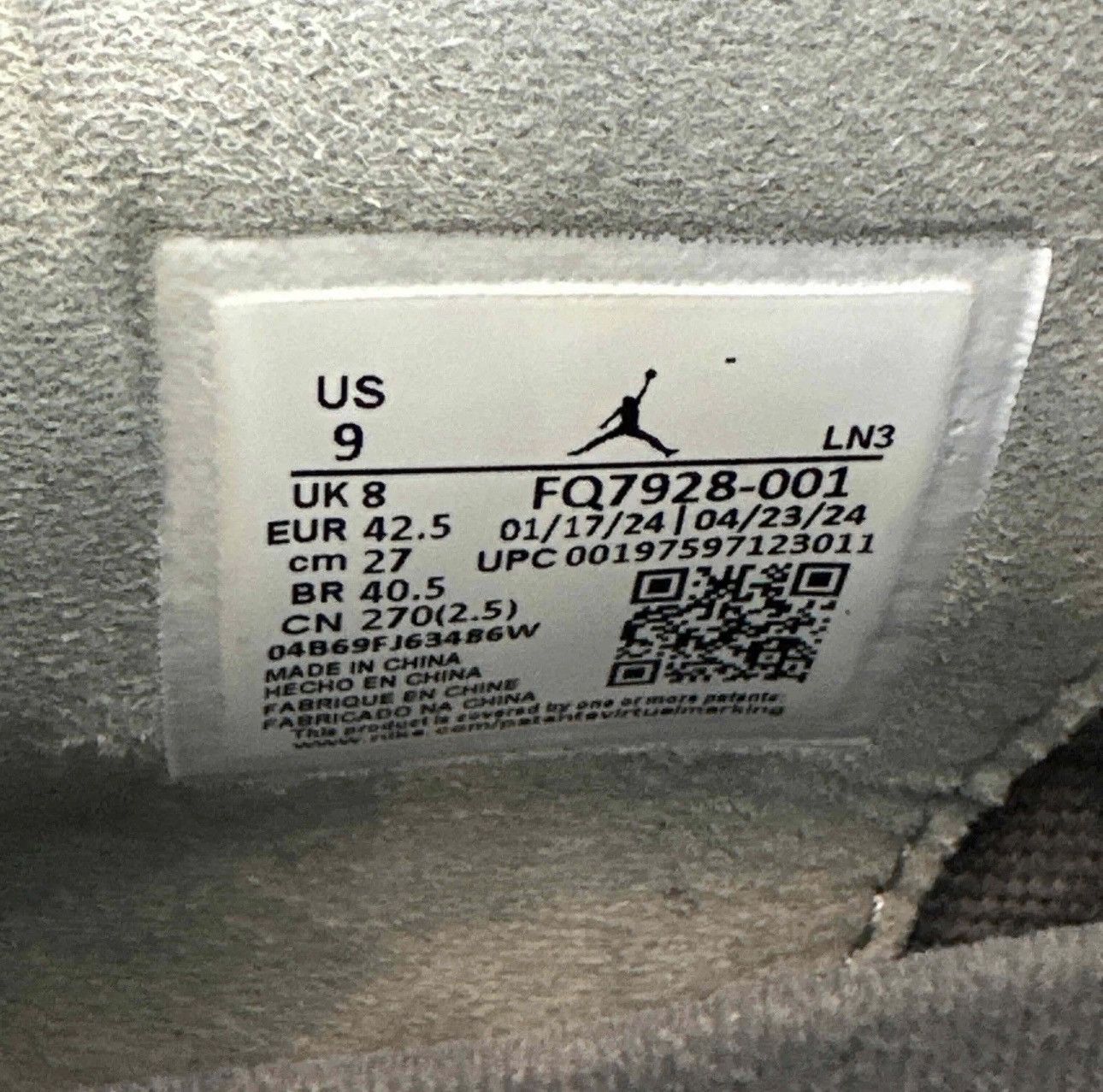 Jordan Brand Jordan 4 Retro SE Paris Olympics Wet Cement Size US 9 / EU 42 - 7 Thumbnail