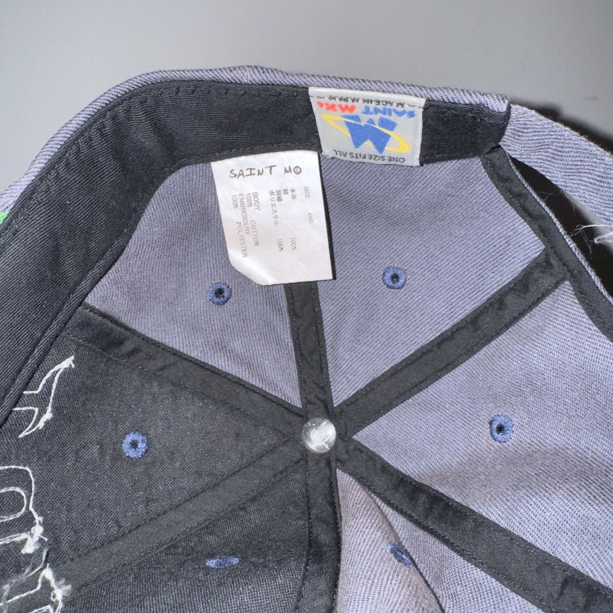 Saint Michael Saint Michael “You Will All Die” Cap Blue Size ONE SIZE - 5 Thumbnail