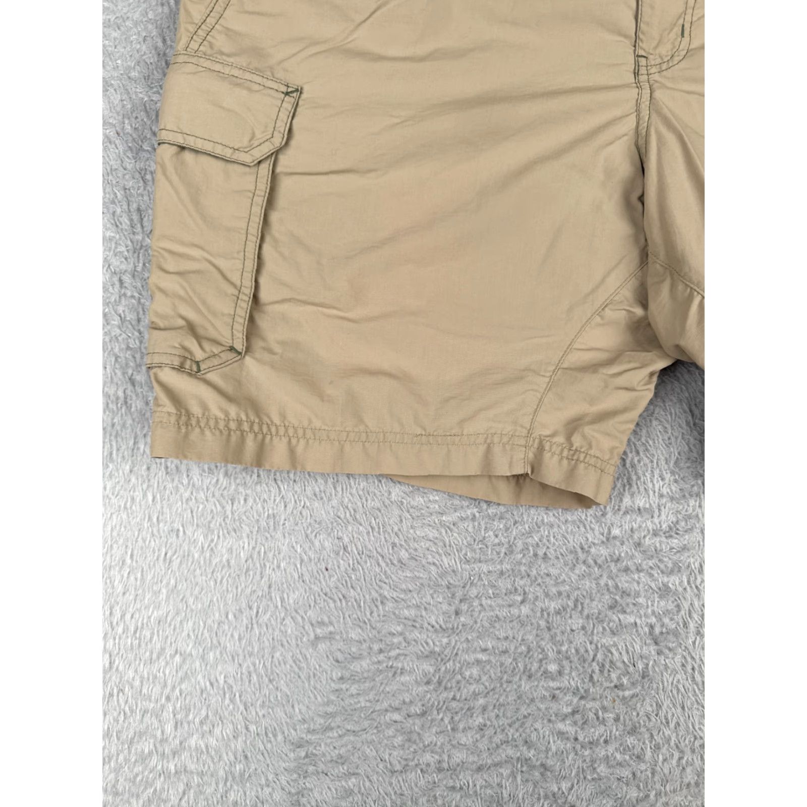 Vintage REI Shorts Men Cargo Nylon Beige 38x9 XL Sport Hiking Camp Fishing Belted Pockets Cargo Pocket Regular Men Size US 36 / EU 52 - 3 Thumbnail