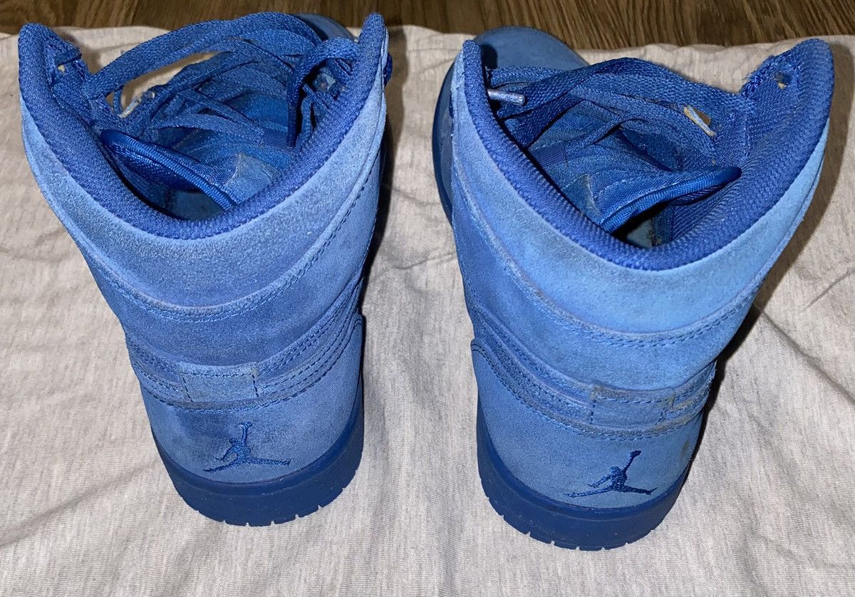 Nike Jordan 1 Retro High Blue Suede Size US 9.5 / EU 42-43 - 4 Thumbnail
