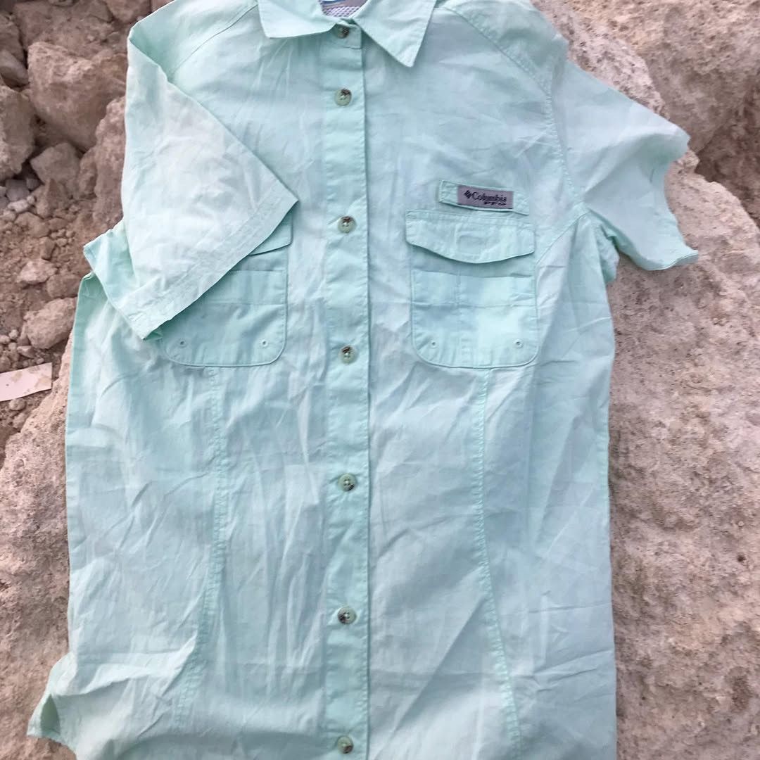 Columbia × Hysteric Glamour Columbia Natural organic Sea Blue Columbia Hunting shirt Size US M / EU 48-50 / 2 - 4 Thumbnail