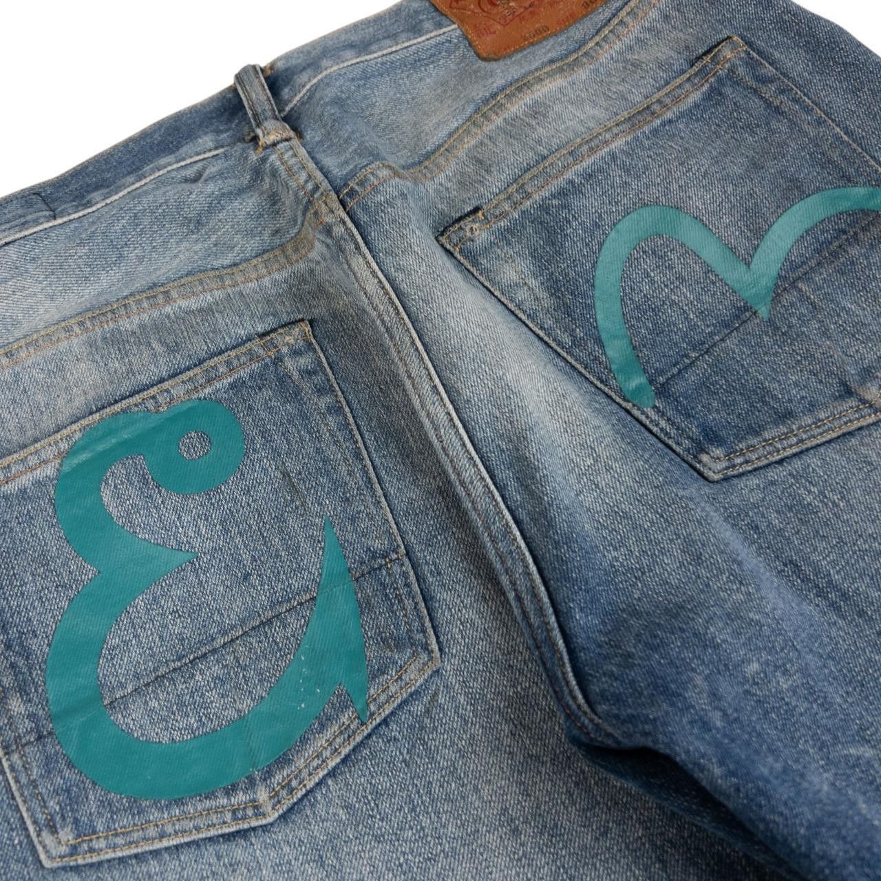 Evisu Evisu Gull Fishing Hook Japanese Denim Jeans Size W31 Size US 31 - 6 Thumbnail