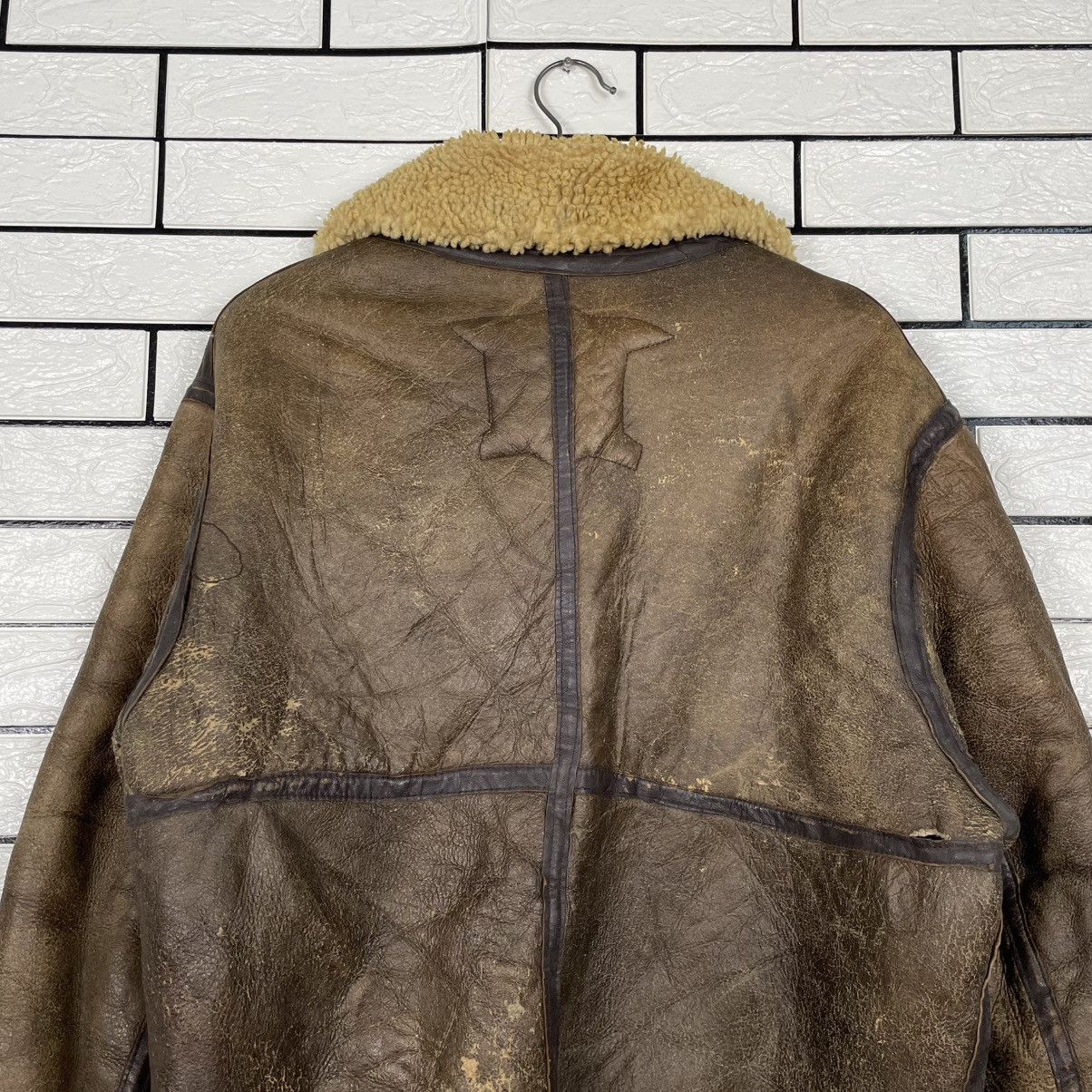Japanese Brand Vintage US Force Sheepskin Shearling B3 Bomber Jacket Size US M / EU 48-50 / 2 - 8 Thumbnail
