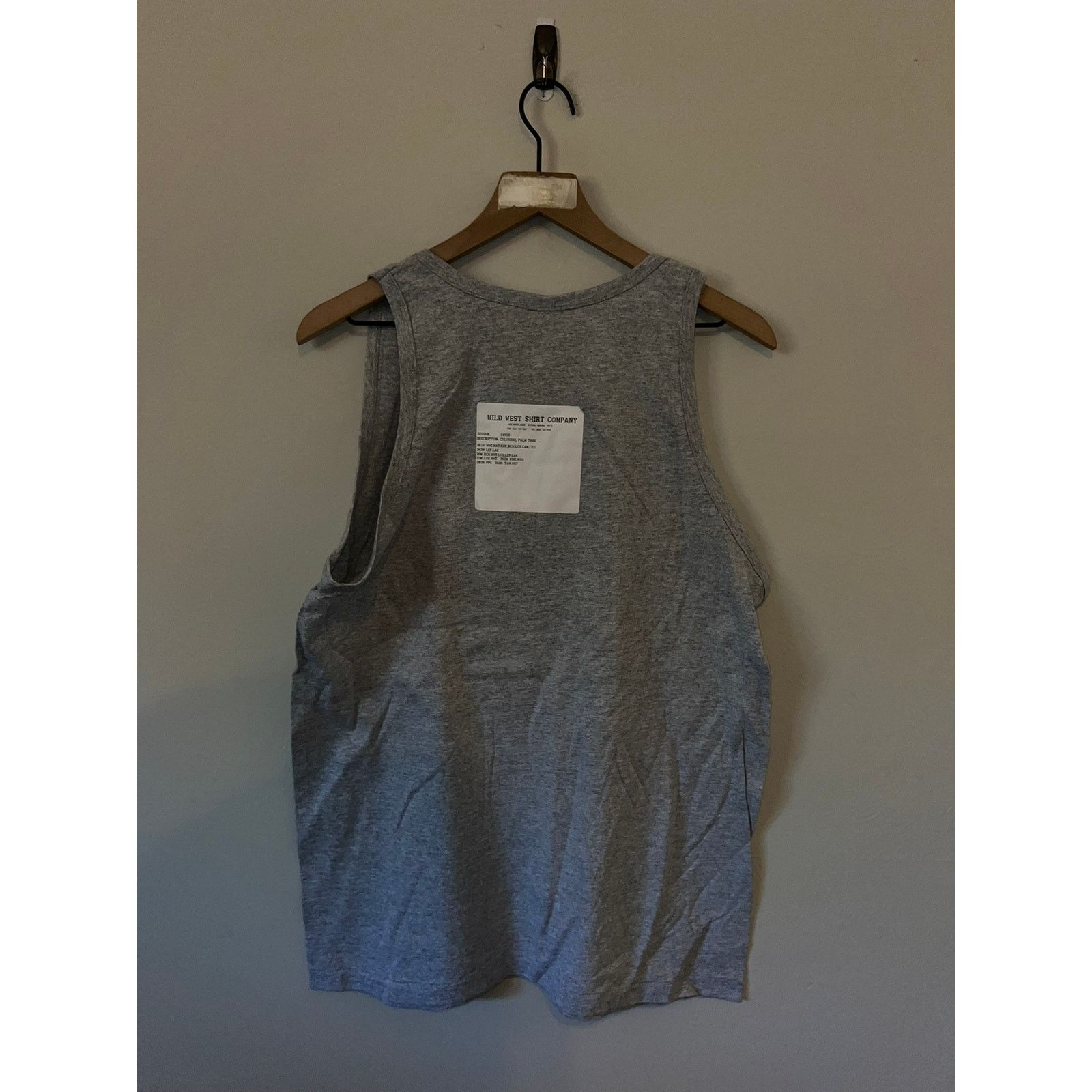 Anvil Vintage Las Vegas Shirt Palm Trees Gray Tank Tee VTG 90s L Size US L / EU 52-54 / 3 - 7 Thumbnail